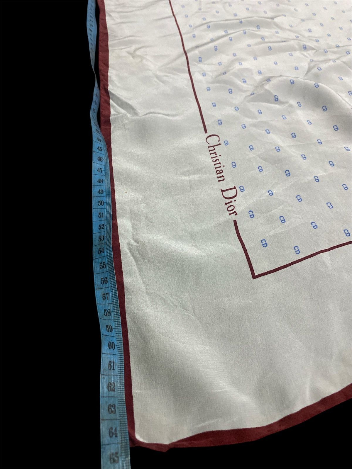 Dior NOS Vintage Christian Dior CD Monogram Silk Scarf Size ONE SIZE - 4 Thumbnail