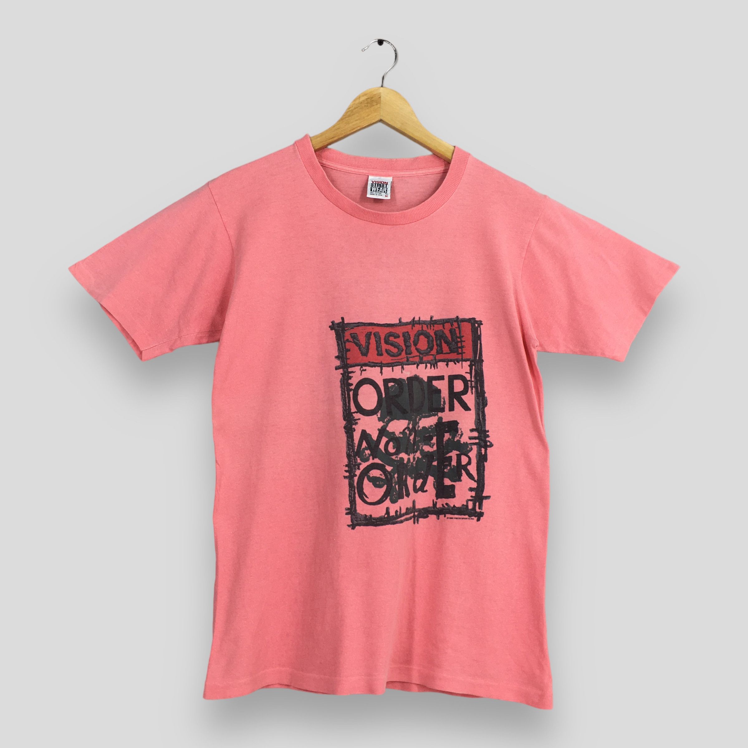 Other Vintage 90's Vision Street Wear Pink T shirt Medium Size US M / EU 48-50 / 2 - 1 Thumbnail