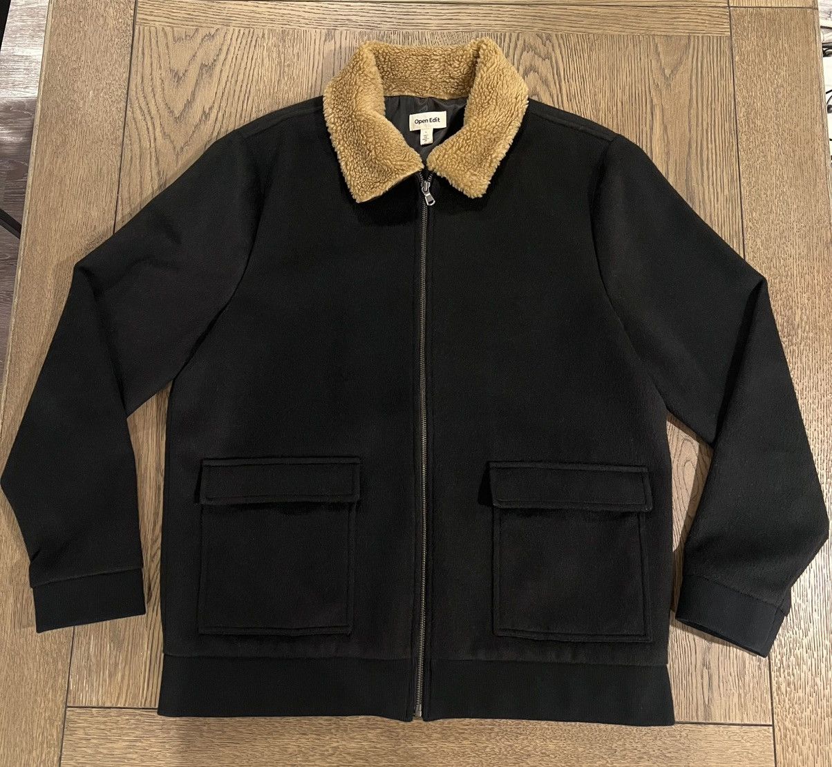 Other Open Edit Sherpa Collar Bomber Jacket Size US L / EU 52-54 / 3 - 1 Thumbnail
