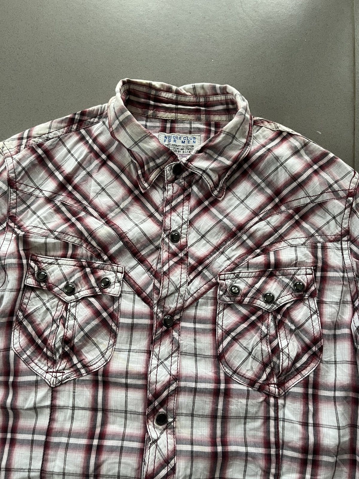 Yasuyuki Ishii Japanese NCFM Nicole Club For Men Punk Flanel Seditionaries Size US M / EU 48-50 / 2 - 5 Thumbnail