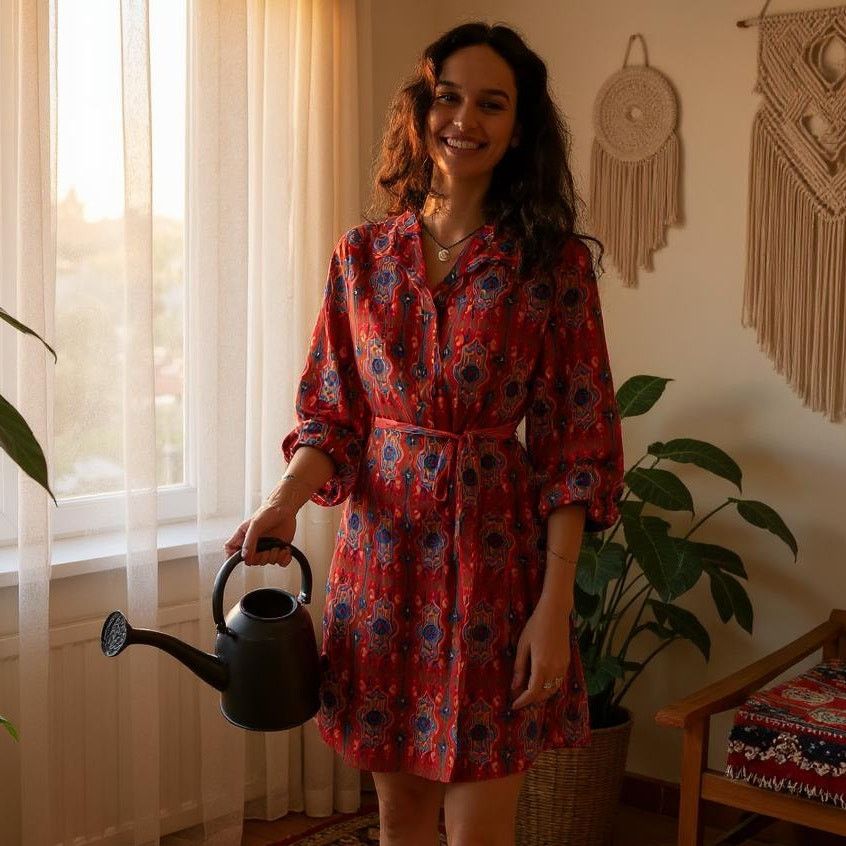 Anthropologie TINY Anthropologie Rosemary Tunic Dress Red Womens XS Size XS / US 0-2 / IT 36-38 - 1 Thumbnail