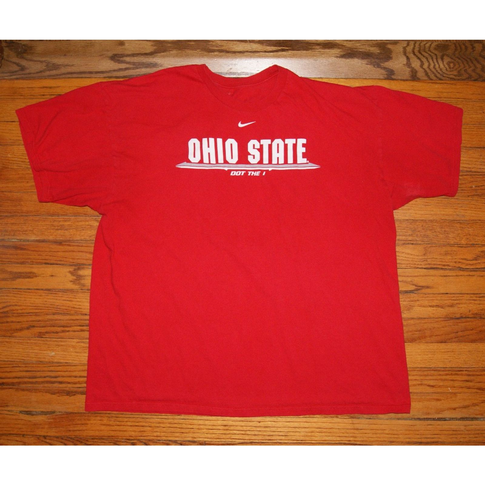 Nike VTG Nike Ohio State Buckeyes T Shirt Mens 2XL Red Swoosh Size US XXL / EU 58 / 5 - 2 Thumbnail