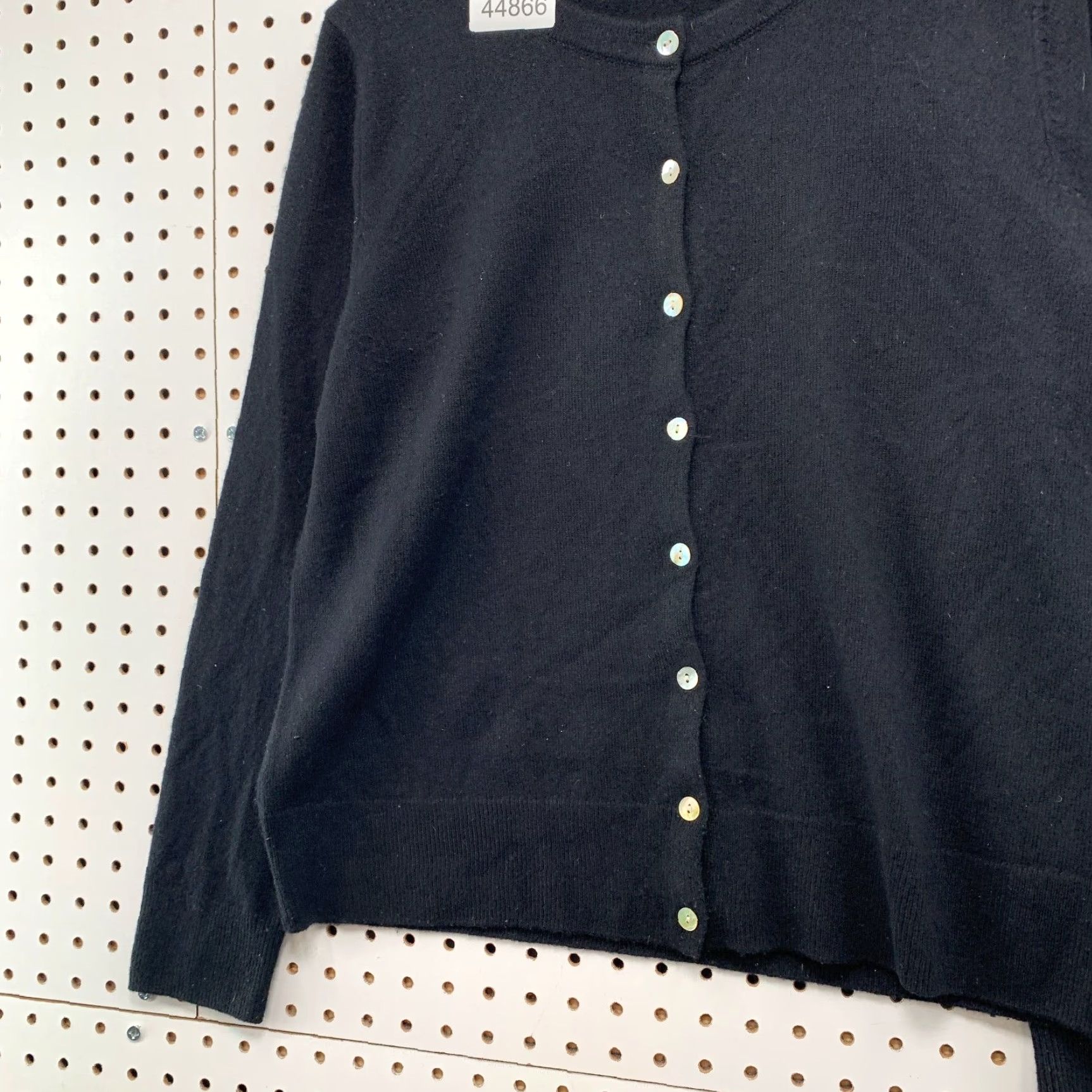 Quince Quince Cardigan Womens Large Black Button Up Soft Cozy - Cashmere Sweater, Knit, Round Neck, Long Sleeve Size L / US 10 / IT 46 - 6 Thumbnail