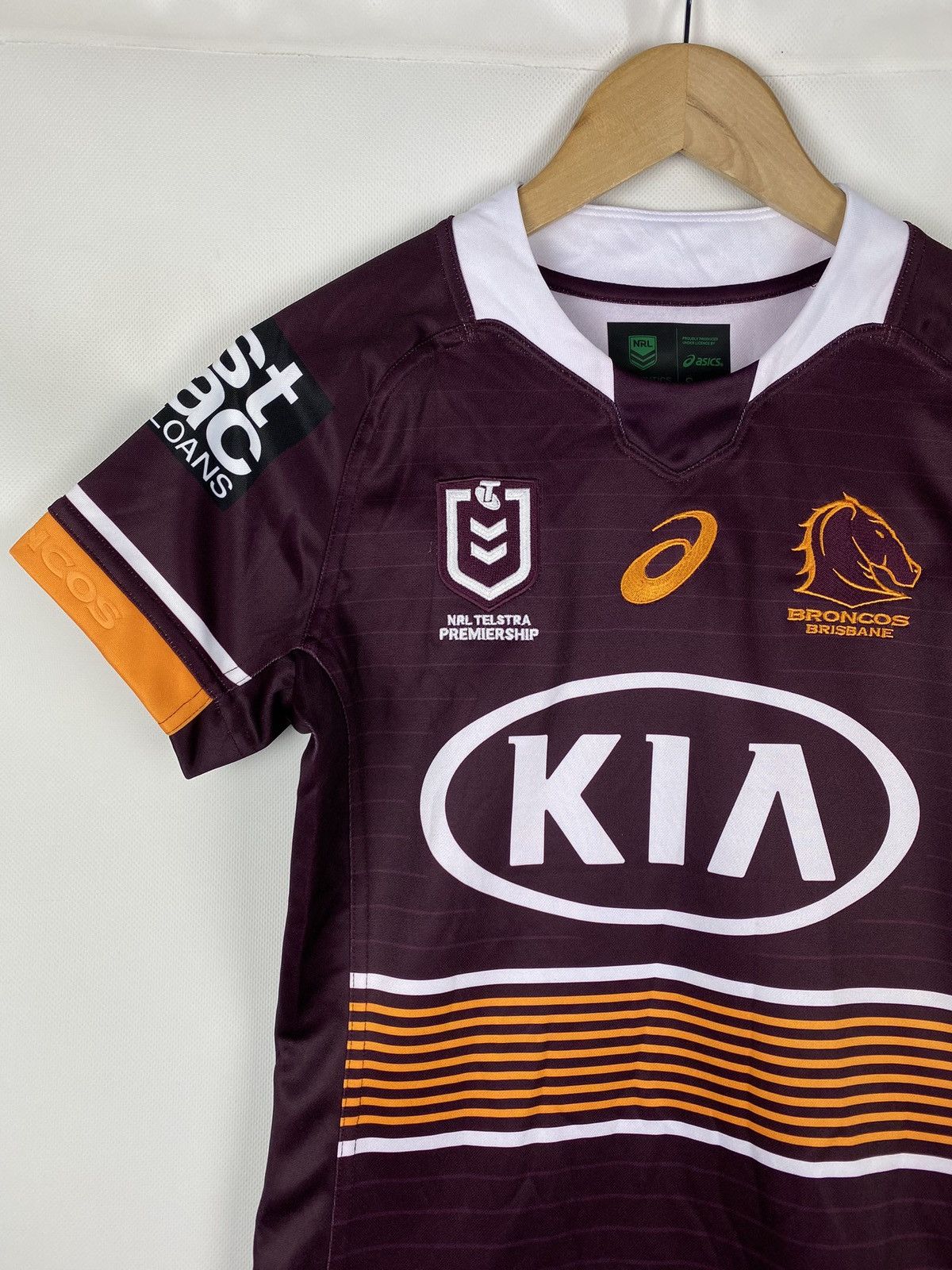 Asics ASICS Brisbane Broncos NRL Home Jersey Rugby Shirt Size S Size US S / EU 44-46 / 1 - 4 Thumbnail