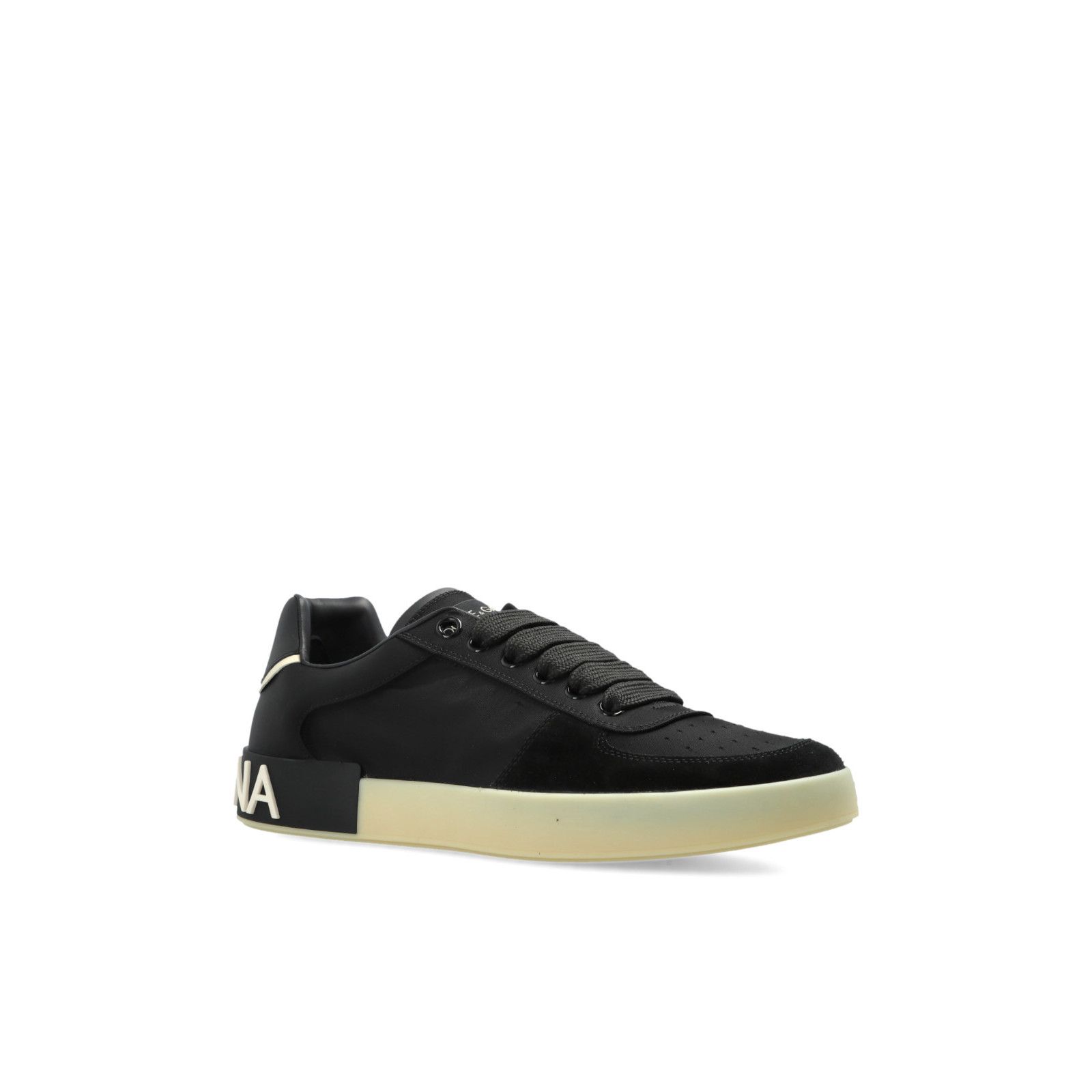 DOLCE&GABBANA Black Leather Sneakers New & Authentic (Men's