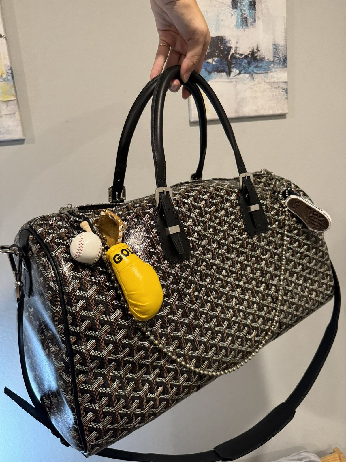 Goyard Boston Travel Duffel Bag Size 50 in Black, Men's