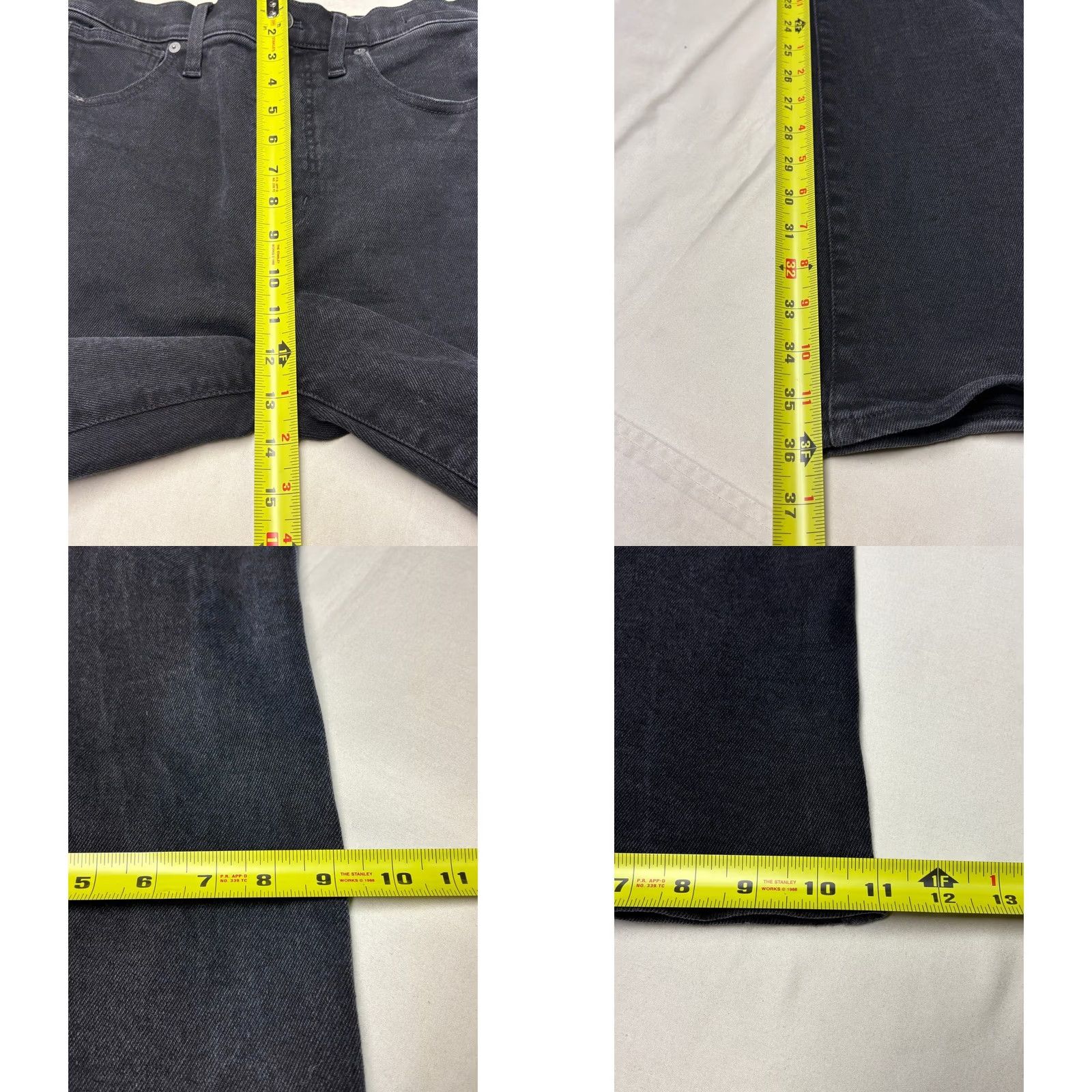 Madewell Madewell Jeans Womens 2 Tall Black High Rise Flare Washed 27T L36 Wide Leg Size 26" / US 2 / IT 38 - 8 Thumbnail