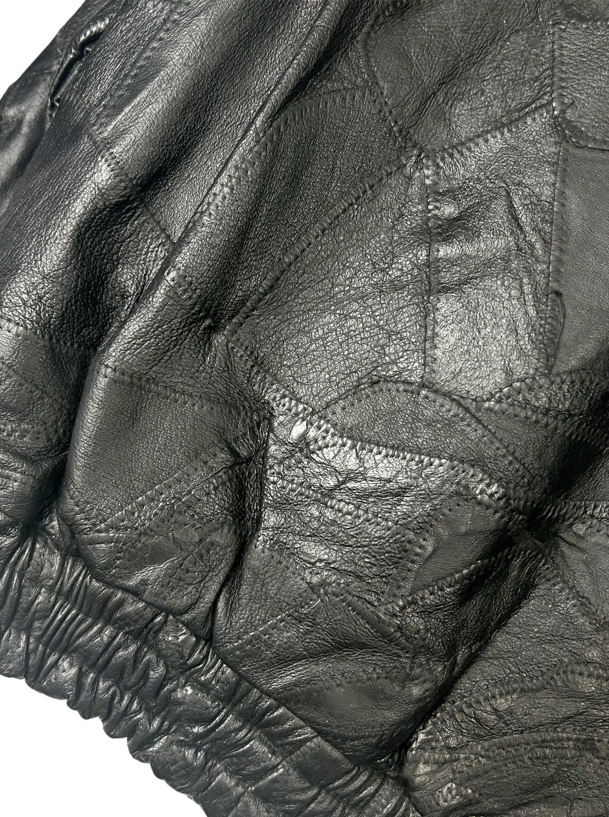 Genuine Leather Italian Stone Navarre Leather Patchwork Jacket Size US L / EU 52-54 / 3 - 12 Thumbnail