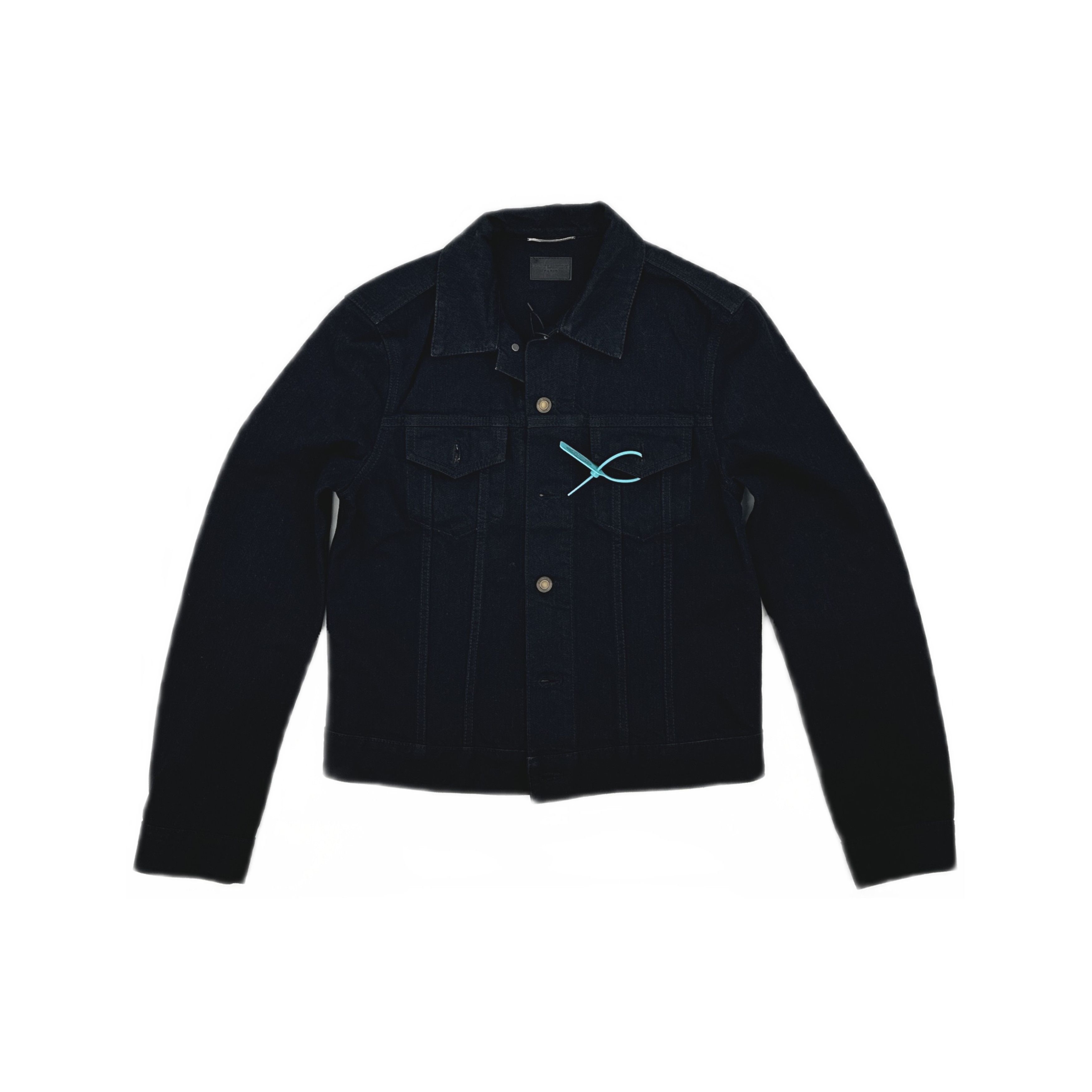 Saint Laurent Paris Saint Laurent Black Denim Jacket Size M Size US M / EU 48-50 / 2 - 1 Thumbnail