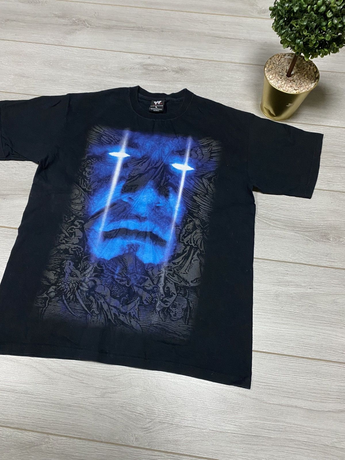 WWE The undertaker 2005 eternal phenom wrestling overprint Tee Size US L / EU 52-54 / 3 - 7 Thumbnail