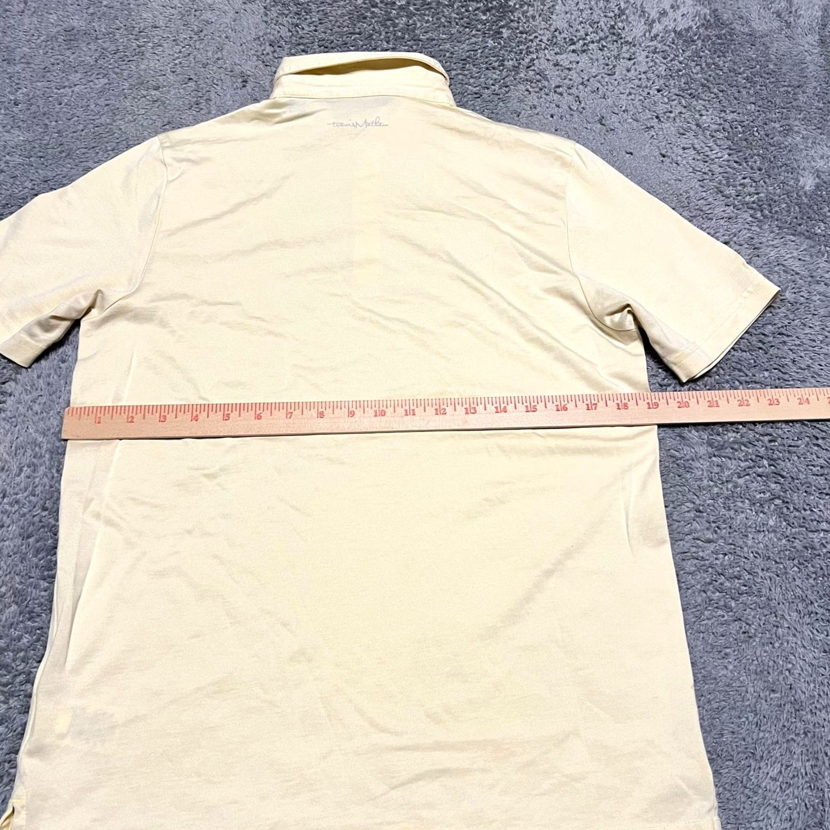TravisMathew Travis Mathew Polo Mens Small Yellow Golf Performance Athletic Hawaiian Size US S / EU 44-46 / 1 - 5 Thumbnail