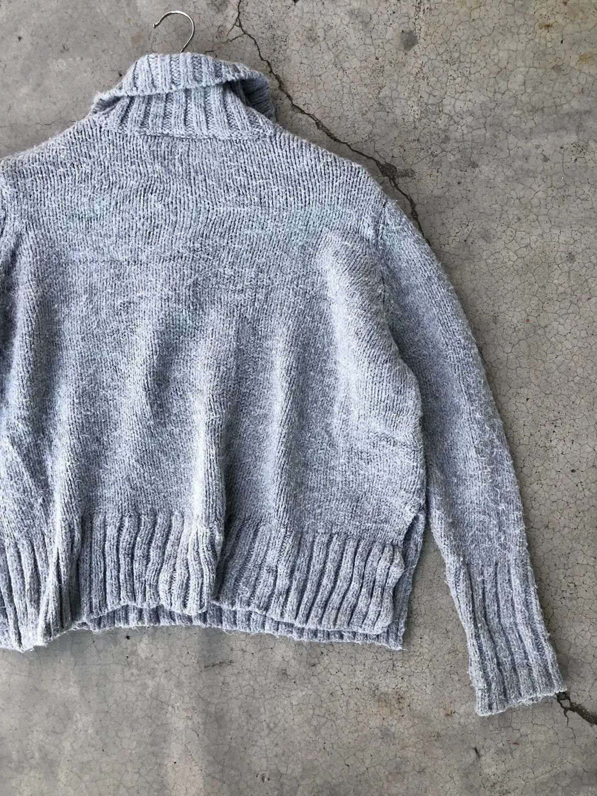 Aran Isles Knitwear × Designer ZARA Half Zip Jumper Grey Sweater Fleece Size US XL / EU 56 / 4 - 11 Thumbnail