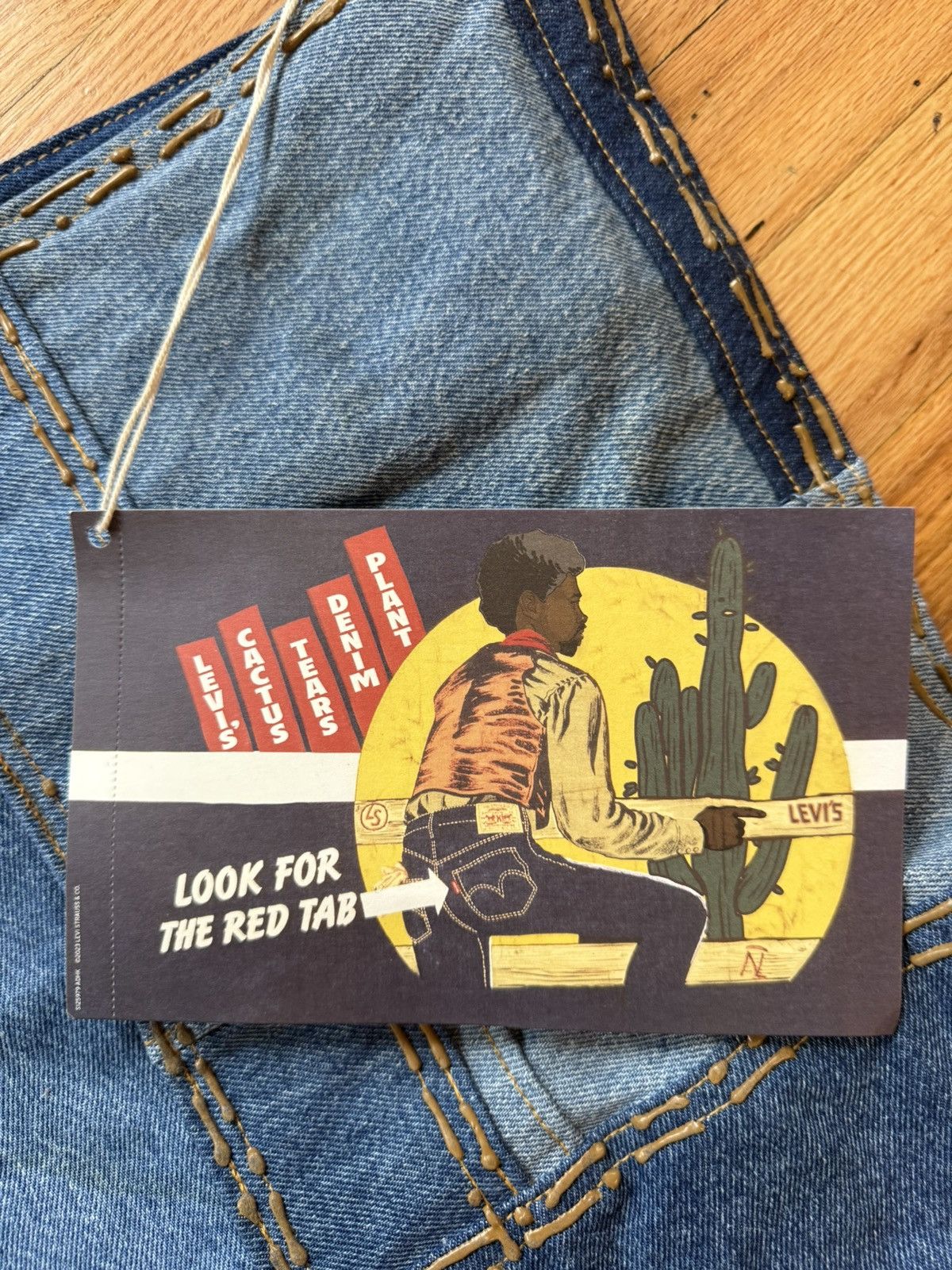 Cactus Plant Flea Market × DENIM TEARS cactus plant flea market x denim tears x levis tote bag Size ONE SIZE - 2 Thumbnail
