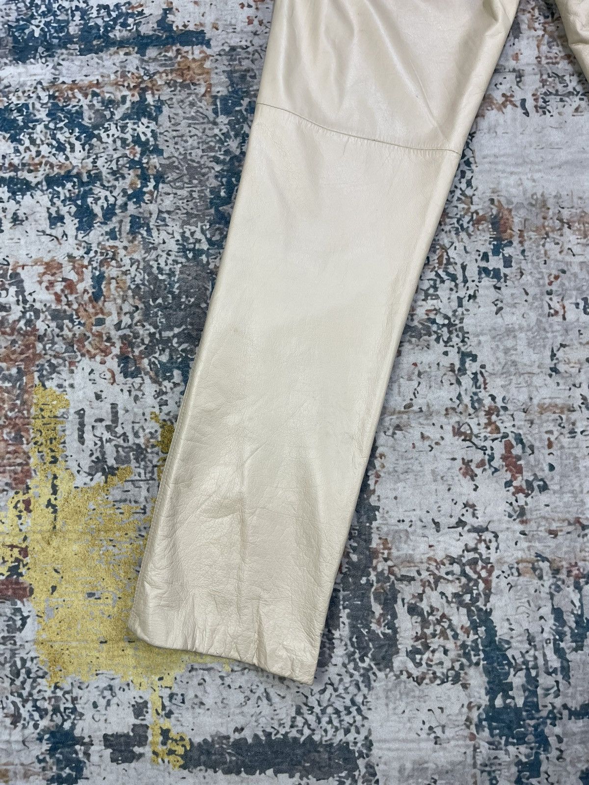 Genuine Leather Le Panier Marque Deposee Leather Pants Size 24" / US 00 / IT 34 - 7 Thumbnail