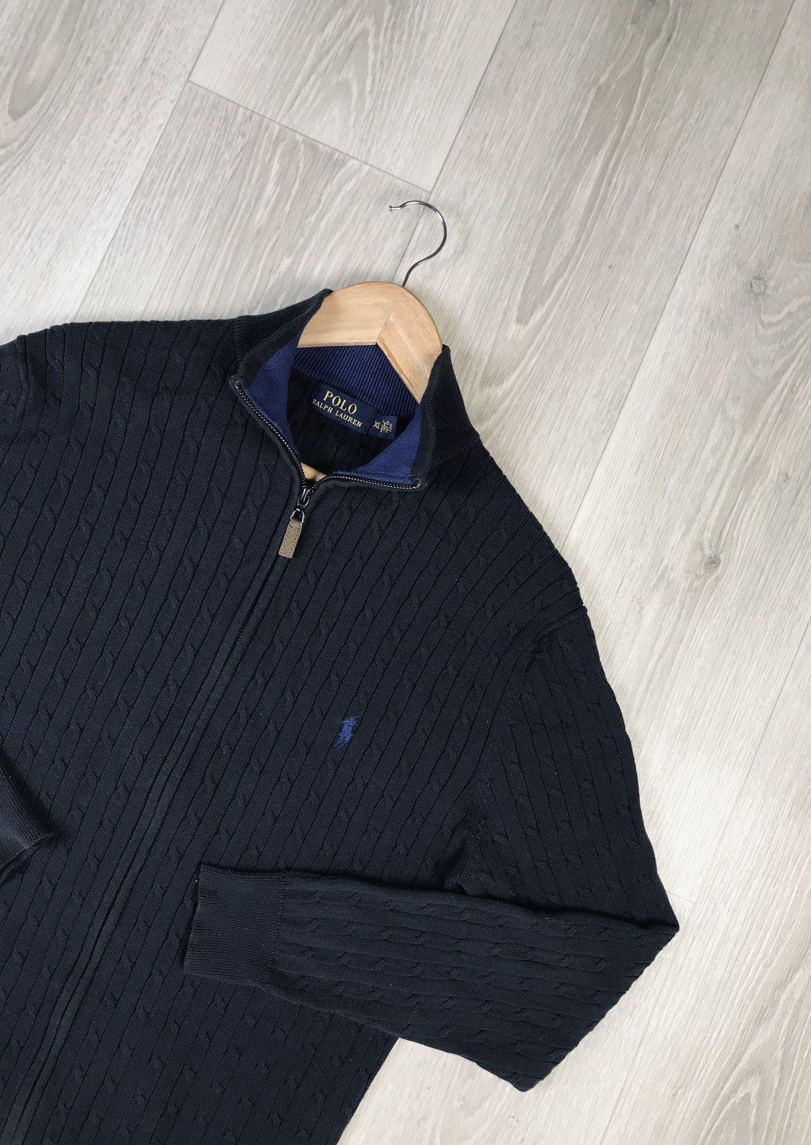 Polo Ralph Lauren Polo Ralph Lauren zip sweater rare dark grey Size US XL / EU 56 / 4 - 2 Thumbnail