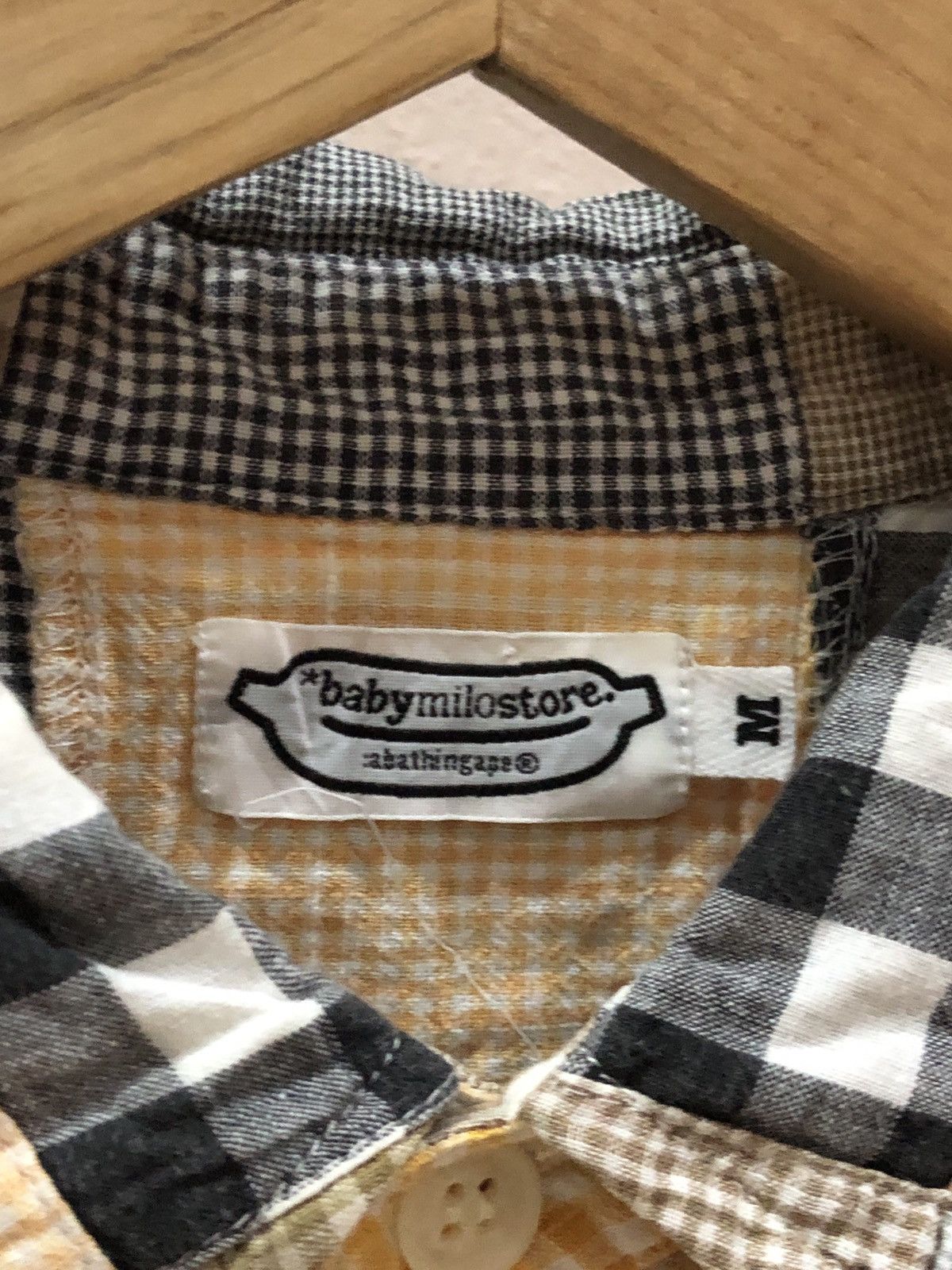 Bape OG 2005 Baby Milo Patchwork Double Pocket Shirts Size US M / EU 48-50 / 2 - 5 Thumbnail