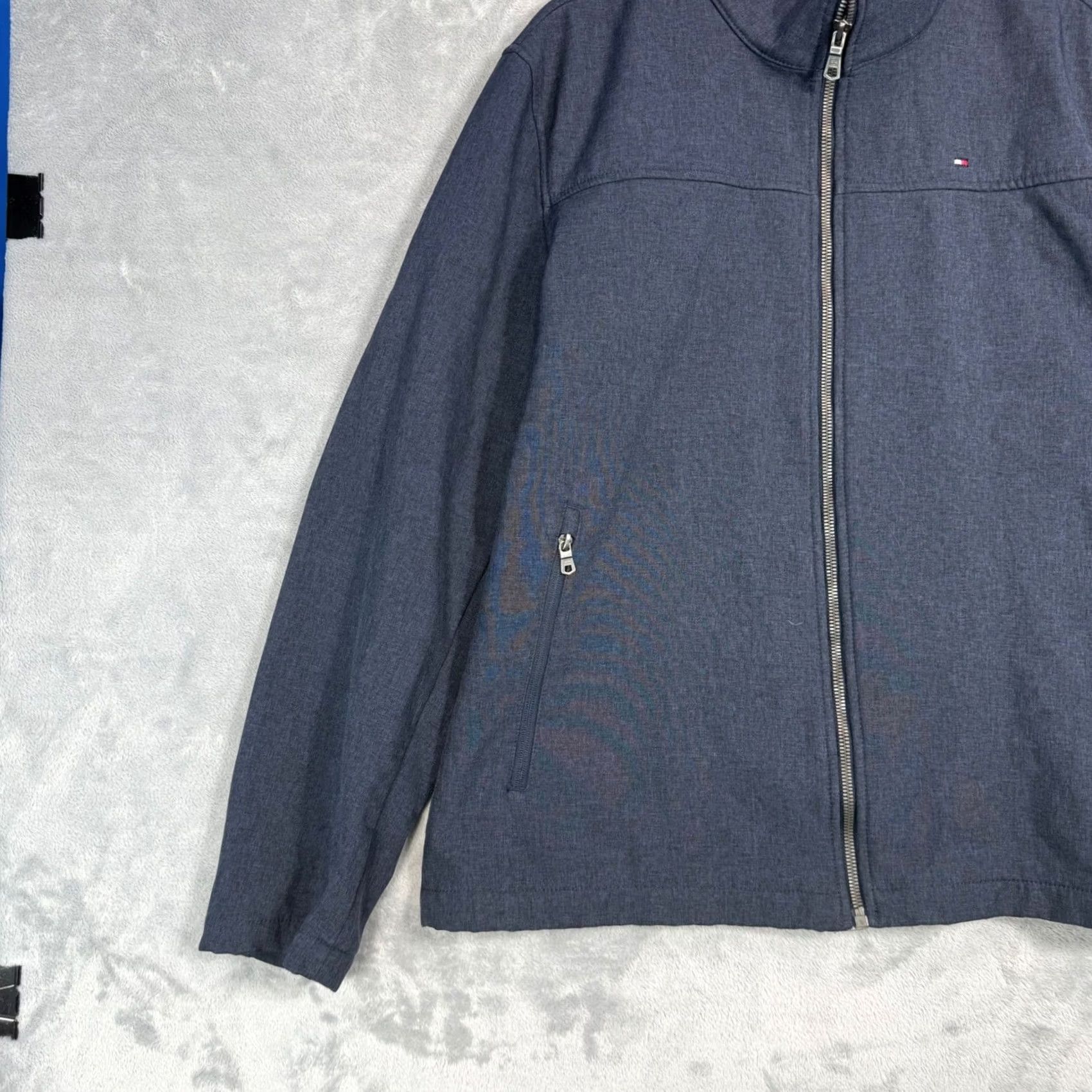 Tommy Hilfiger Tommy Hilfiger Men's Jacket Full Zip Soft Shell Heather Navy XL Size US XL / EU 56 / 4 - 7 Thumbnail