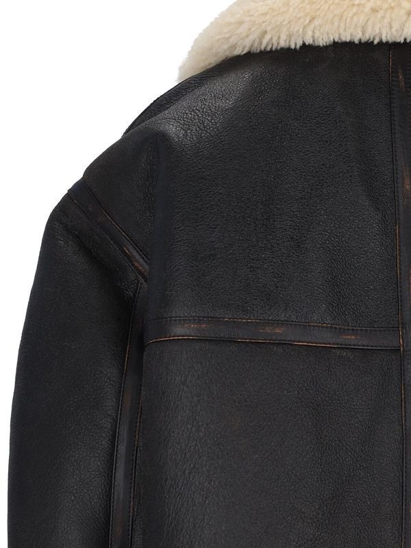 Saint Laurent Paris o1bcso1str1125 Avaitor Jacket in Dark brown Size XS / US 0-2 / IT 36-38 - 6 Thumbnail