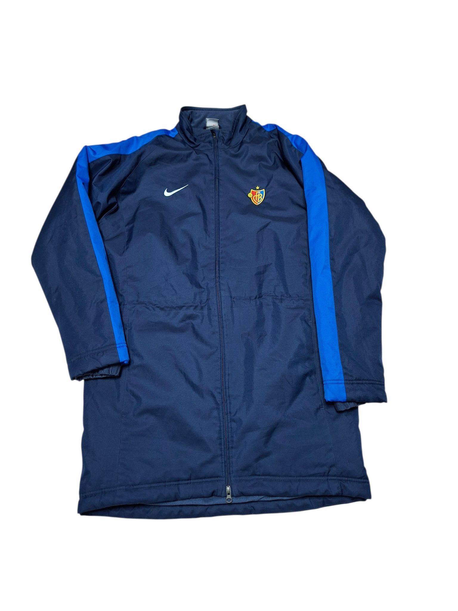 FC BASEL NIKE VINTAGE 2009 SOCCER SWITZERLAND PARKA JACKET