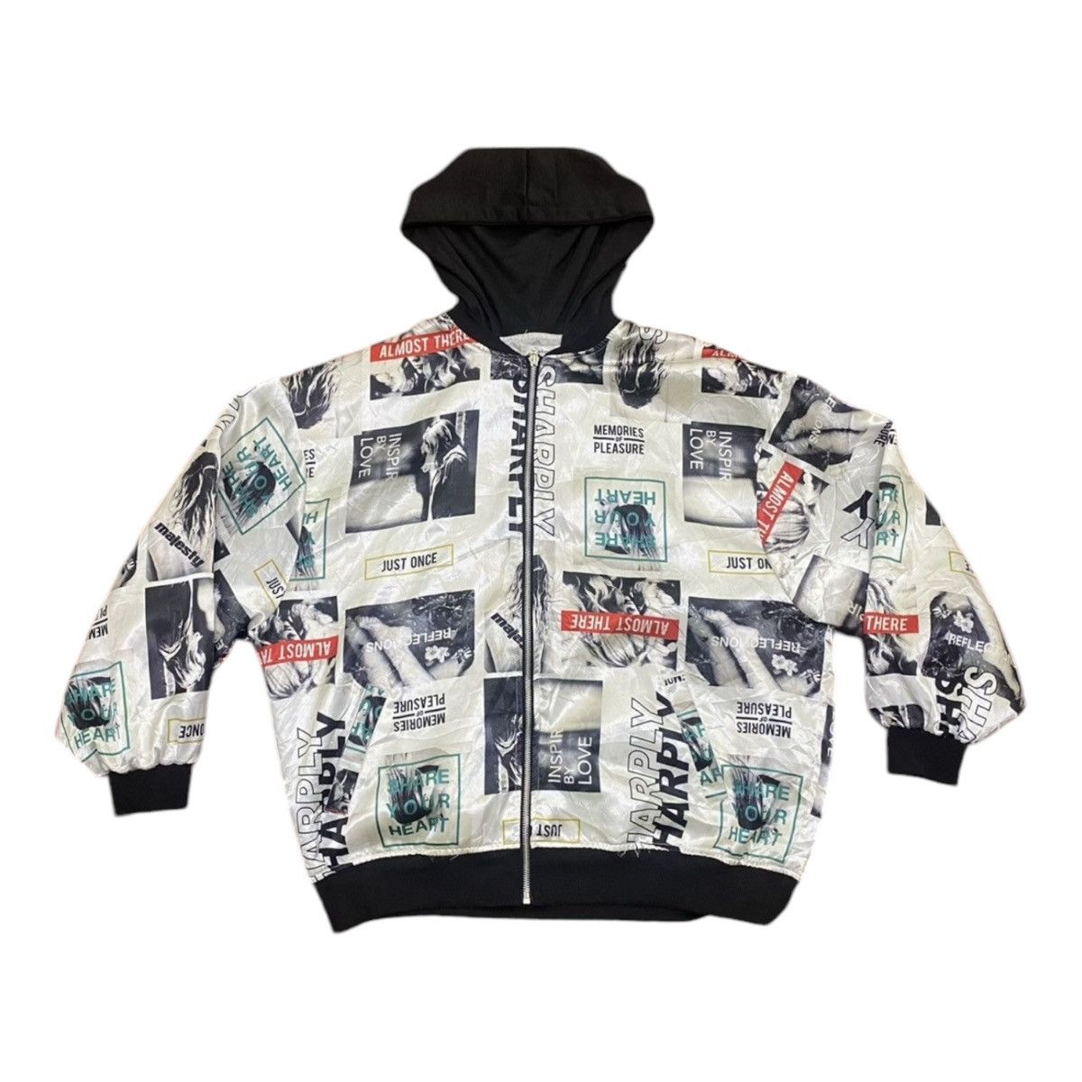 Japanese Brand AVANT GARDE Leahmantin full print light jacket hoodie Size US L / EU 52-54 / 3 - 1 Thumbnail