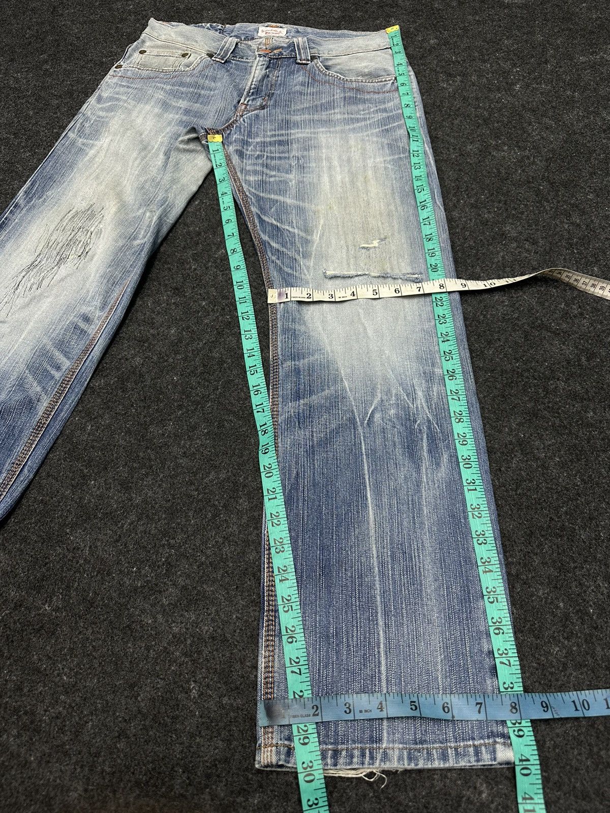 Edwin × If Six Was Nine × Le Grande Bleu (L.G.B.) Vintage Edwin XV Japan Distressed Denim Size 32 F44 Size US 32 / EU 48 - 4 Thumbnail