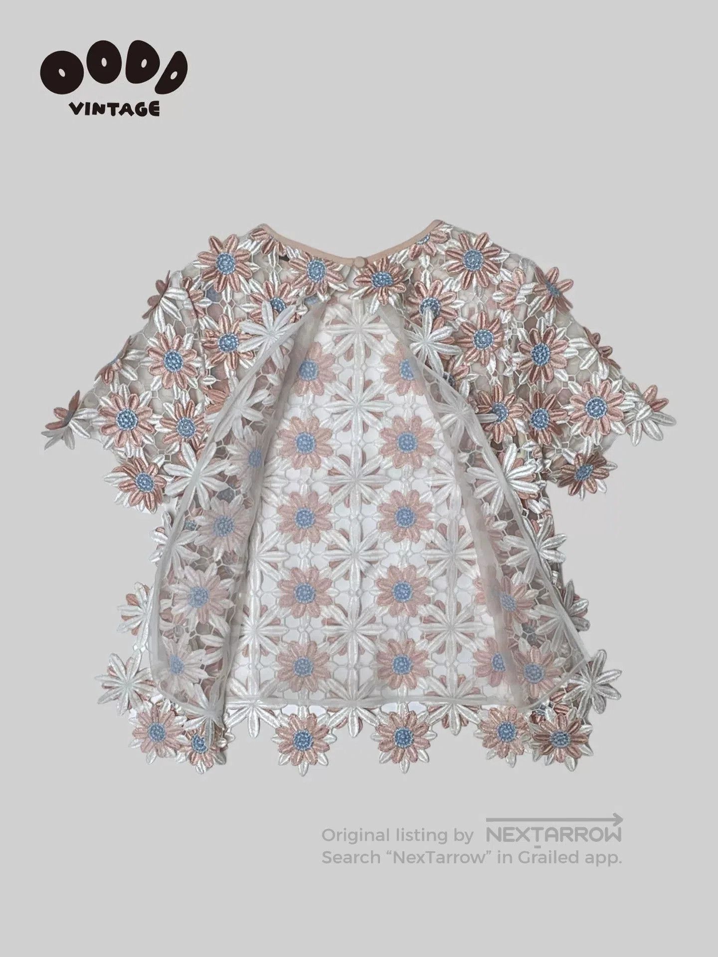 Self-Portrait Self-Portrait Floral Embroidered Top. Size S / US 4 / IT 40 - 3 Thumbnail