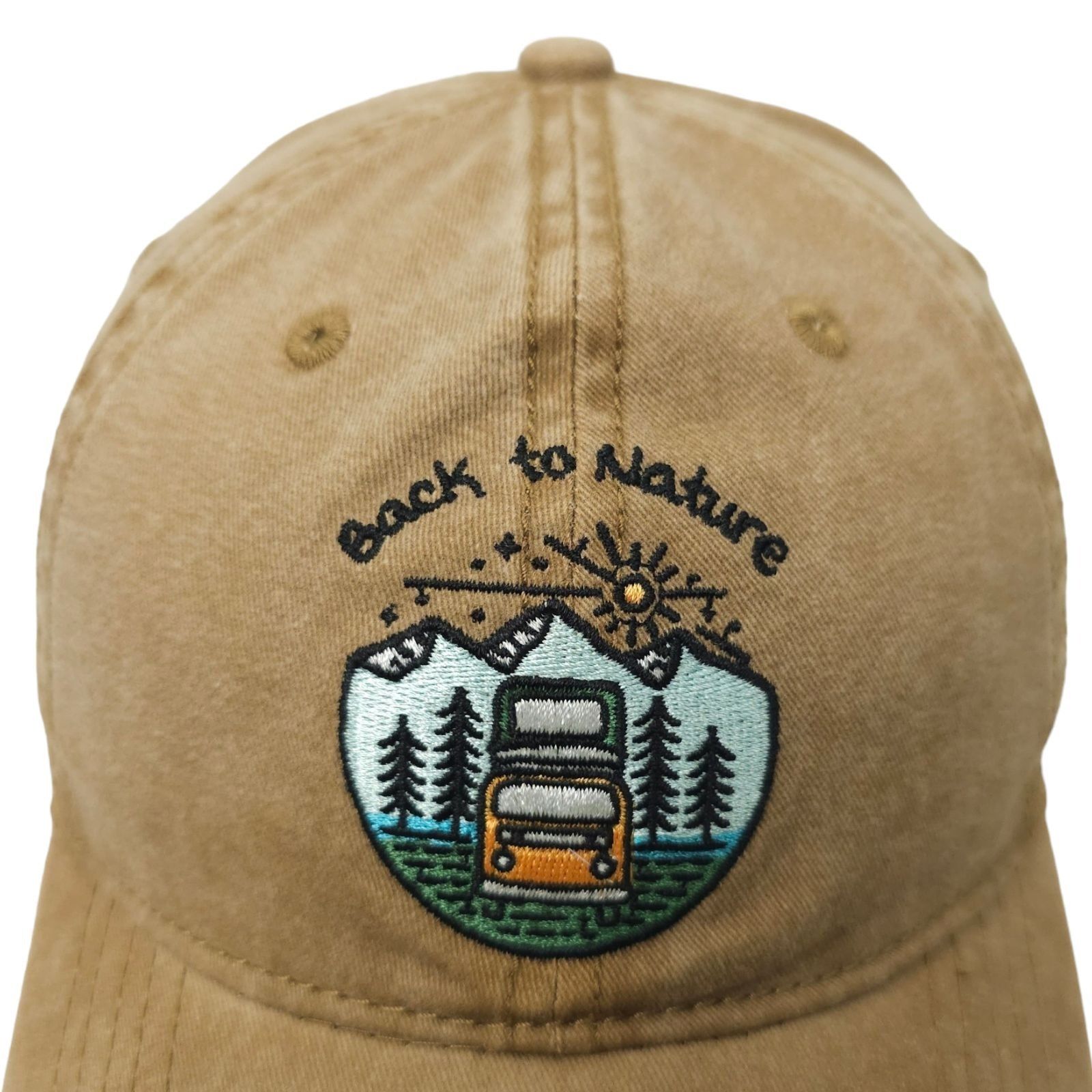 Other Back To Nature Embroidered RV Van Adjustable Tuck Strap Cap Size ONE SIZE - 7 Thumbnail