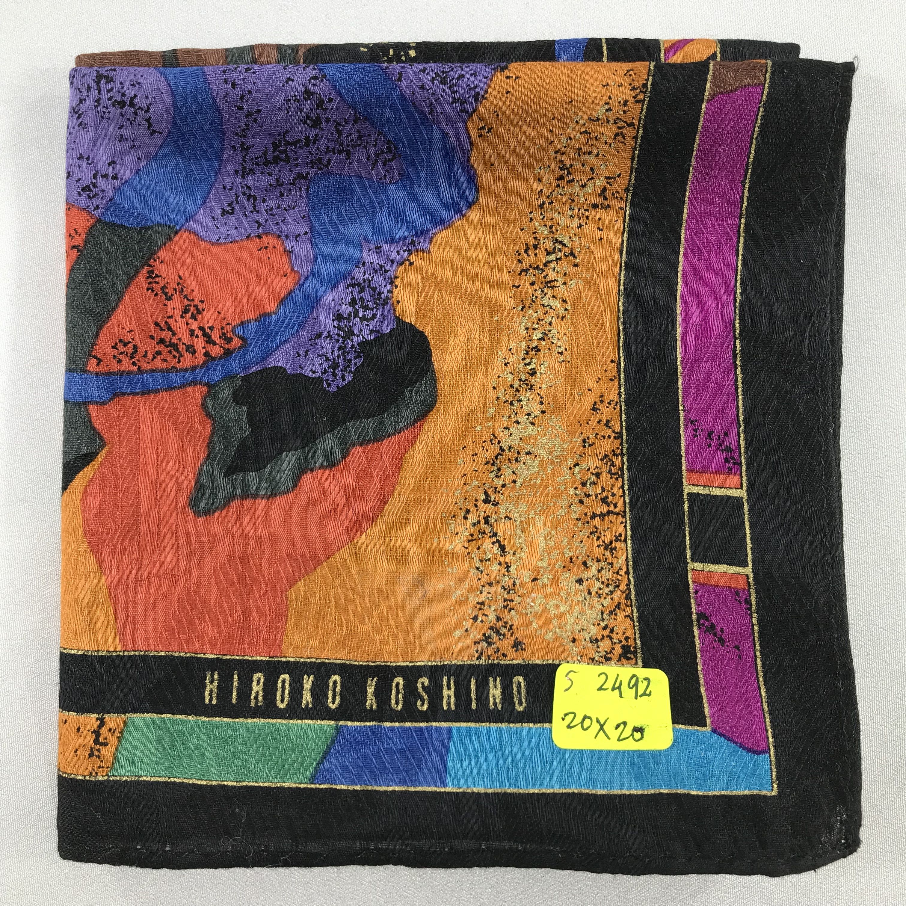 Hiroko Koshino Homme × Vintage Hiroko Koshino Bandana / Handkerchief / Neckerchief - S2492 Size ONE SIZE - 5 Thumbnail