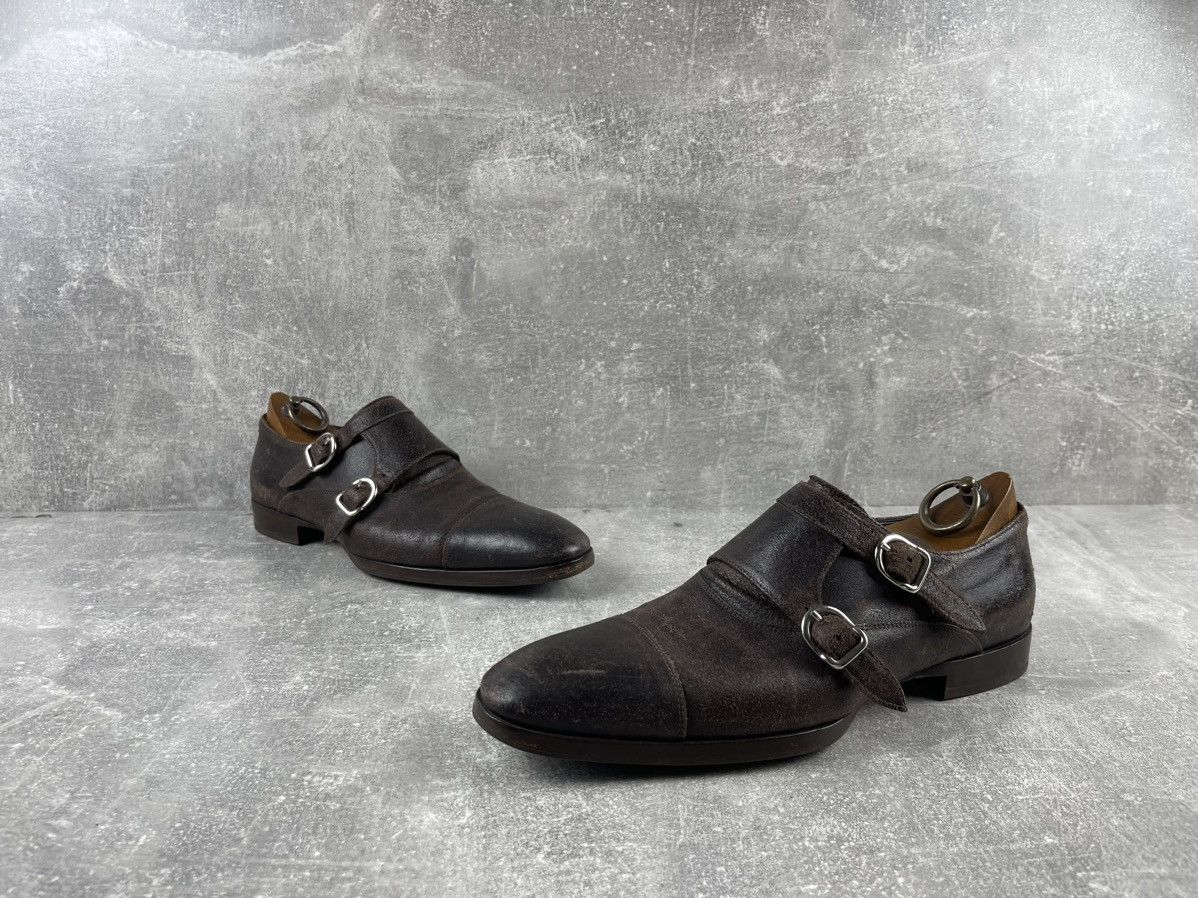 Officine Creative Officine Creative Distressed Leather Double Monk Strap Shoe Size US 8 / EU 41 - 4 Thumbnail