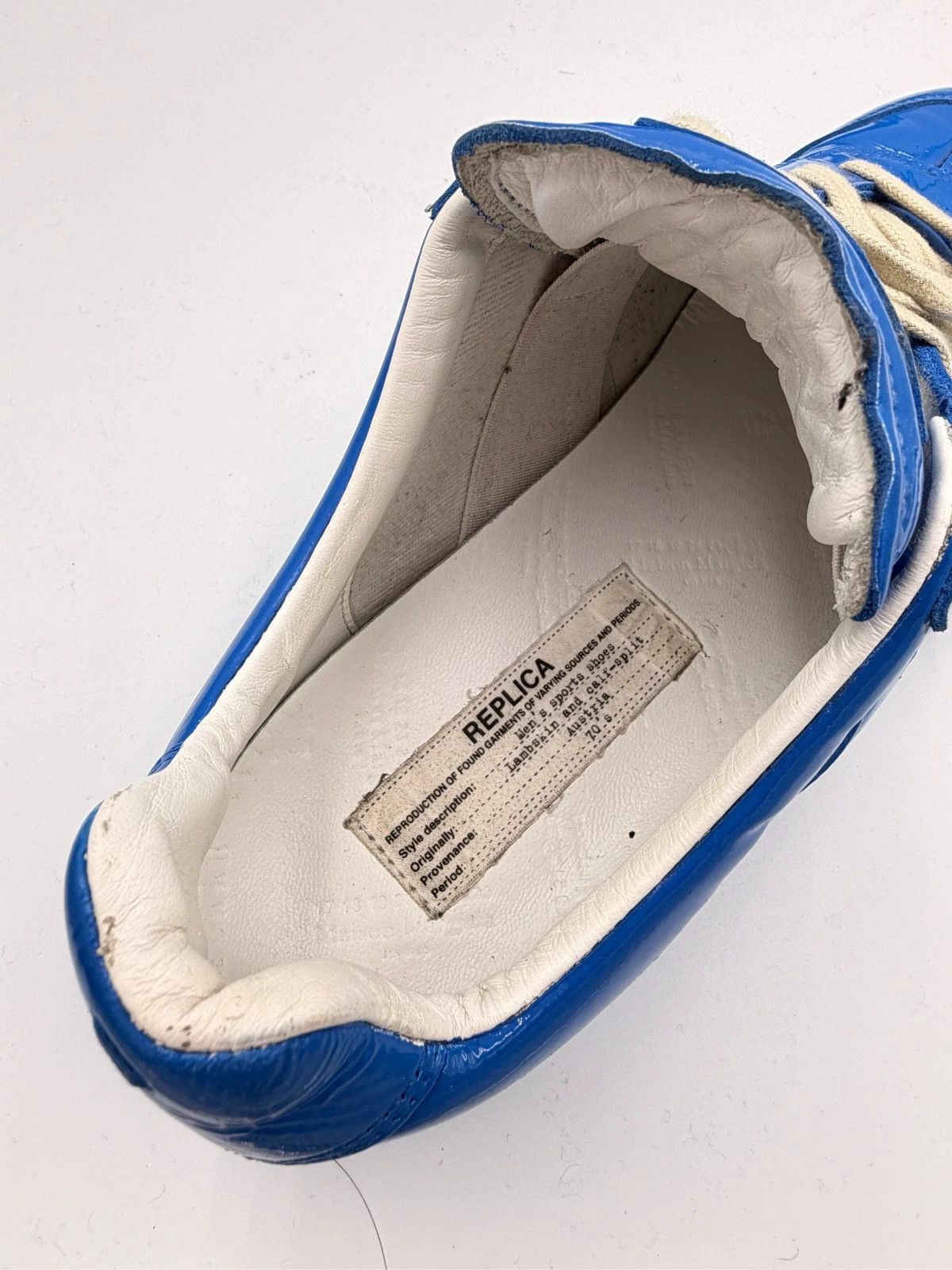 Maison Margiela Maison Margiela Replica German Army Trainer Blue Patent GAT Size US 9 / EU 42 - 9 Thumbnail