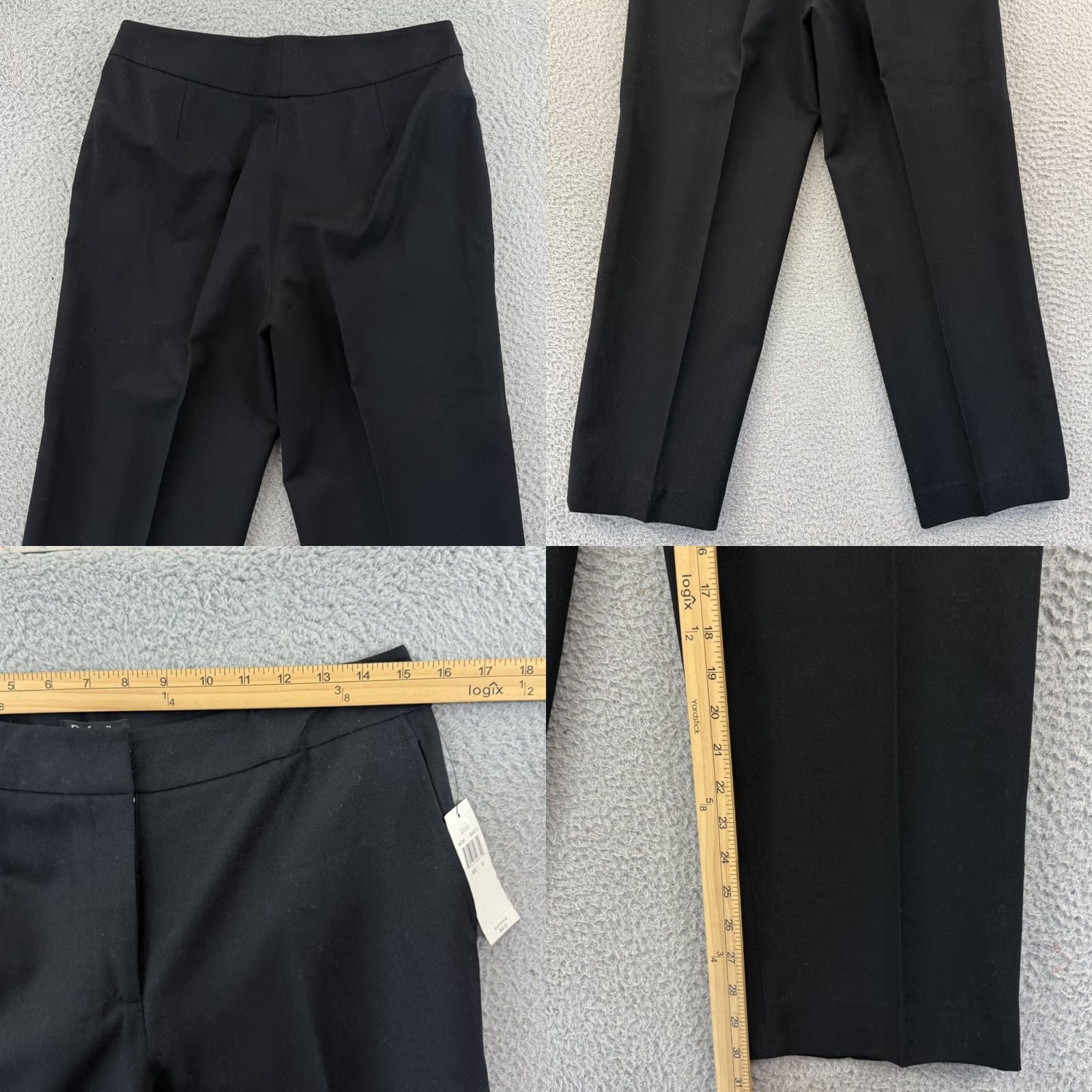 Vintage VINTAGE Rafaella Pants Women's 10 Black Wool 90s Pleated Straight NWT Trousers Black Wool Pants Rafaella Women 10 90s Size 32" / US 10 / IT 46 - 8 Thumbnail