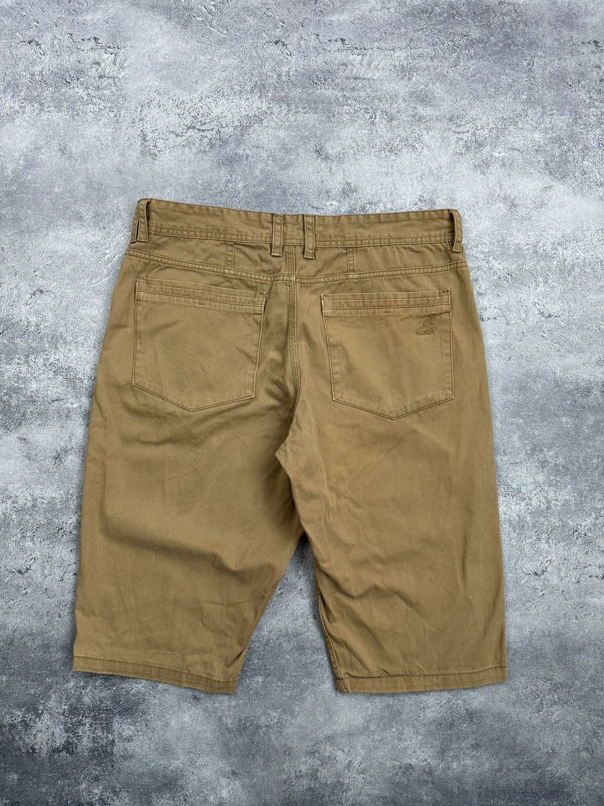 Kangol Vintage Kangol Rap Shorts Beige Rare Y2K Embroidered Logo Size US 34 / EU 50 - 1 Thumbnail