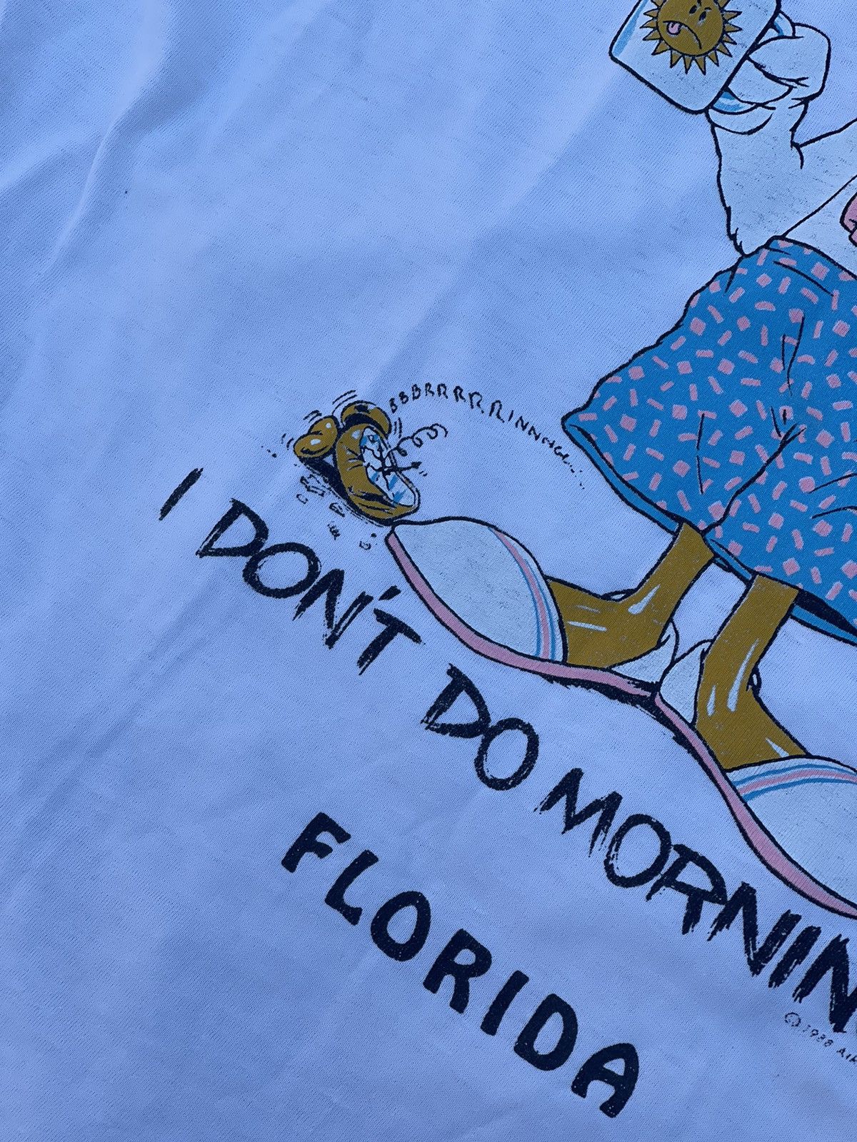 Vintage 1988 Donald Duck vintage Florida white t-shirt tee Size US L / EU 52-54 / 3 - 6 Thumbnail