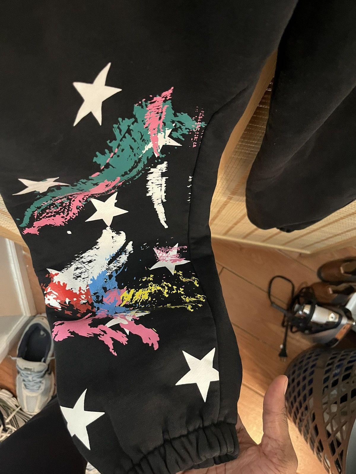 Vintage Belaire Verrazano paint splatter cuffed sweatpants Size US 33 - 2 Thumbnail