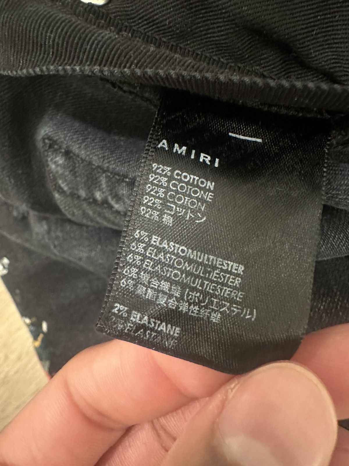 Amiri Amiri MX1 Paint Splatter Aged Black Denim Size US 30 / EU 46 - 7 Thumbnail