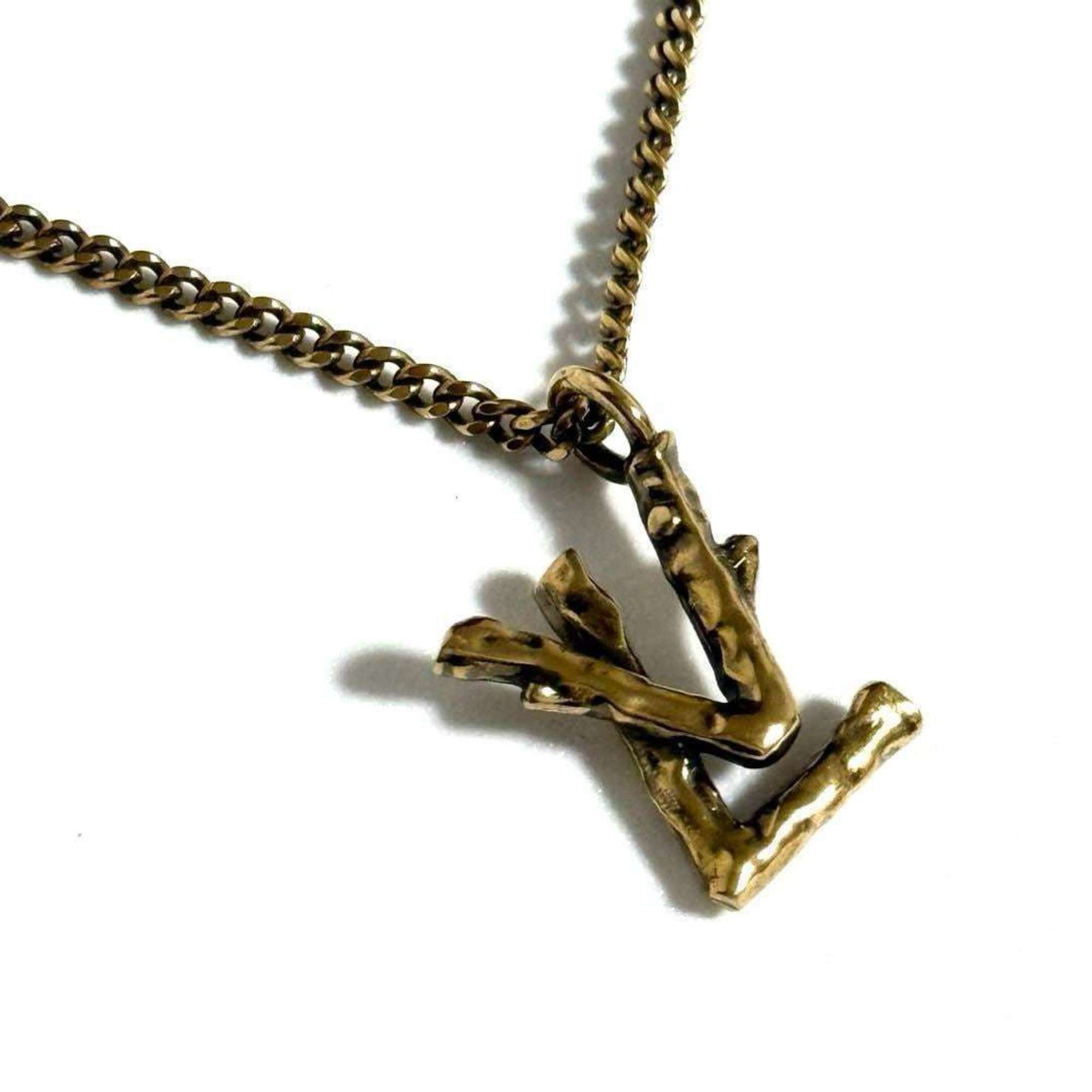 Louis Vuitton LOUIS VUITTON Men's Pendant Necklace LV Twig Size ONE SIZE - 1 Thumbnail