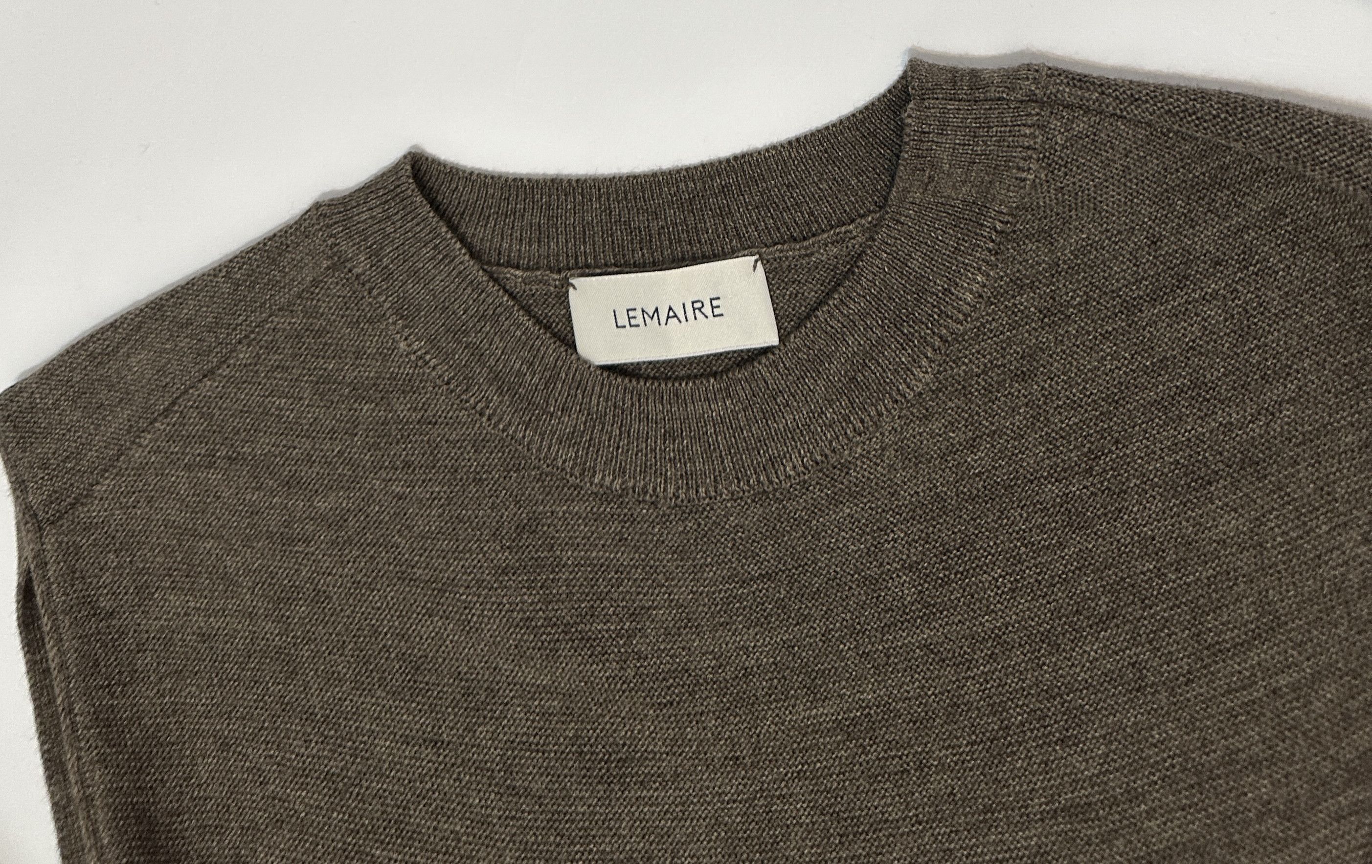Lemaire Reversible Sleeveless Knitted Dress Moss Green Melan Size M / US 6-8 / IT 42-44 - 4 Thumbnail