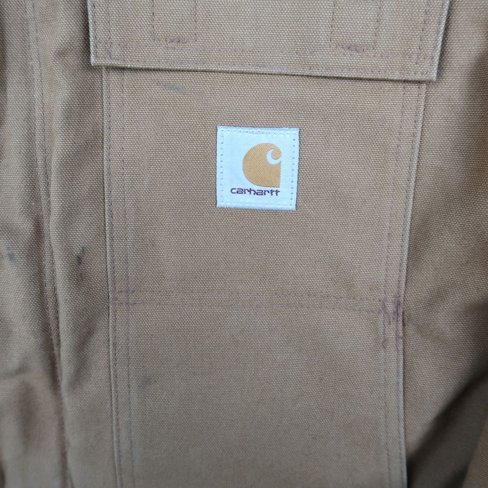 Carhartt Carhartt Jacket Mens M Reg Brown Canvas C003-BRN Coat Work Logo Quilted Lined Zip C003-BRN 90s Work USA Outdoor Modern Regular Fit Size US M / EU 48-50 / 2 - 5 Thumbnail