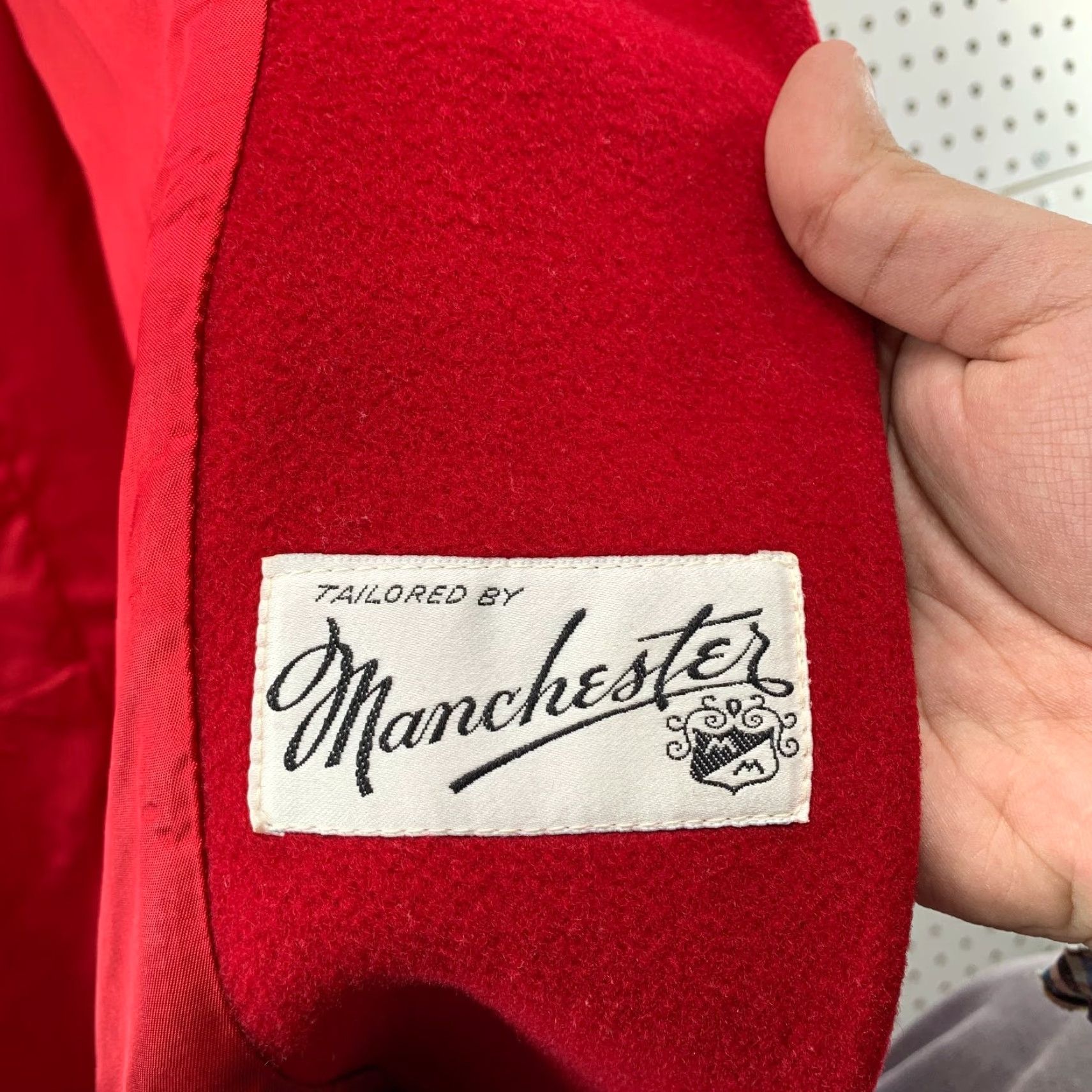 Vintage VINTAGE Manchester Coat Womens 12 Red Wool Overcoat | 100% Wool | Trench | Long Sleeve | Button Size XL / US 12-14 / IT 48-50 - 4 Thumbnail
