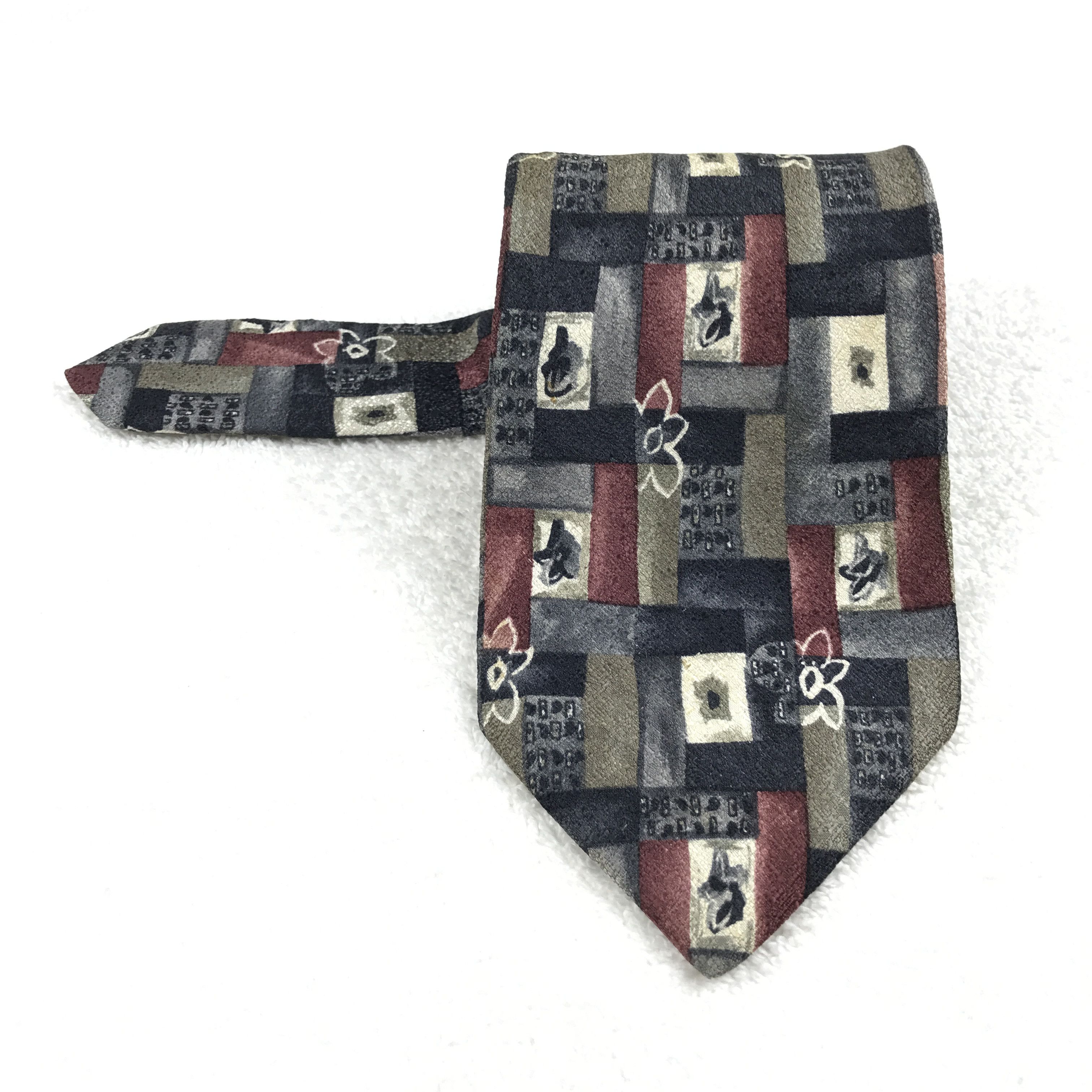 Vintage Vintage Hanae Mori Silk Necktie Size ONE SIZE - 1 Thumbnail