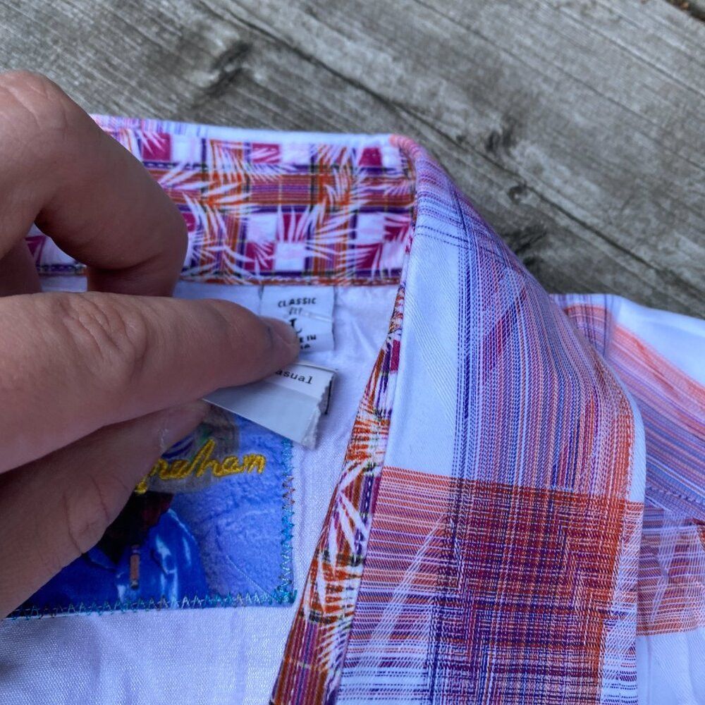 Robert Graham Robert Graham Torres Short Sleeve Egyptian Cotton Shirt Lar Size US L / EU 52-54 / 3 - 5 Thumbnail