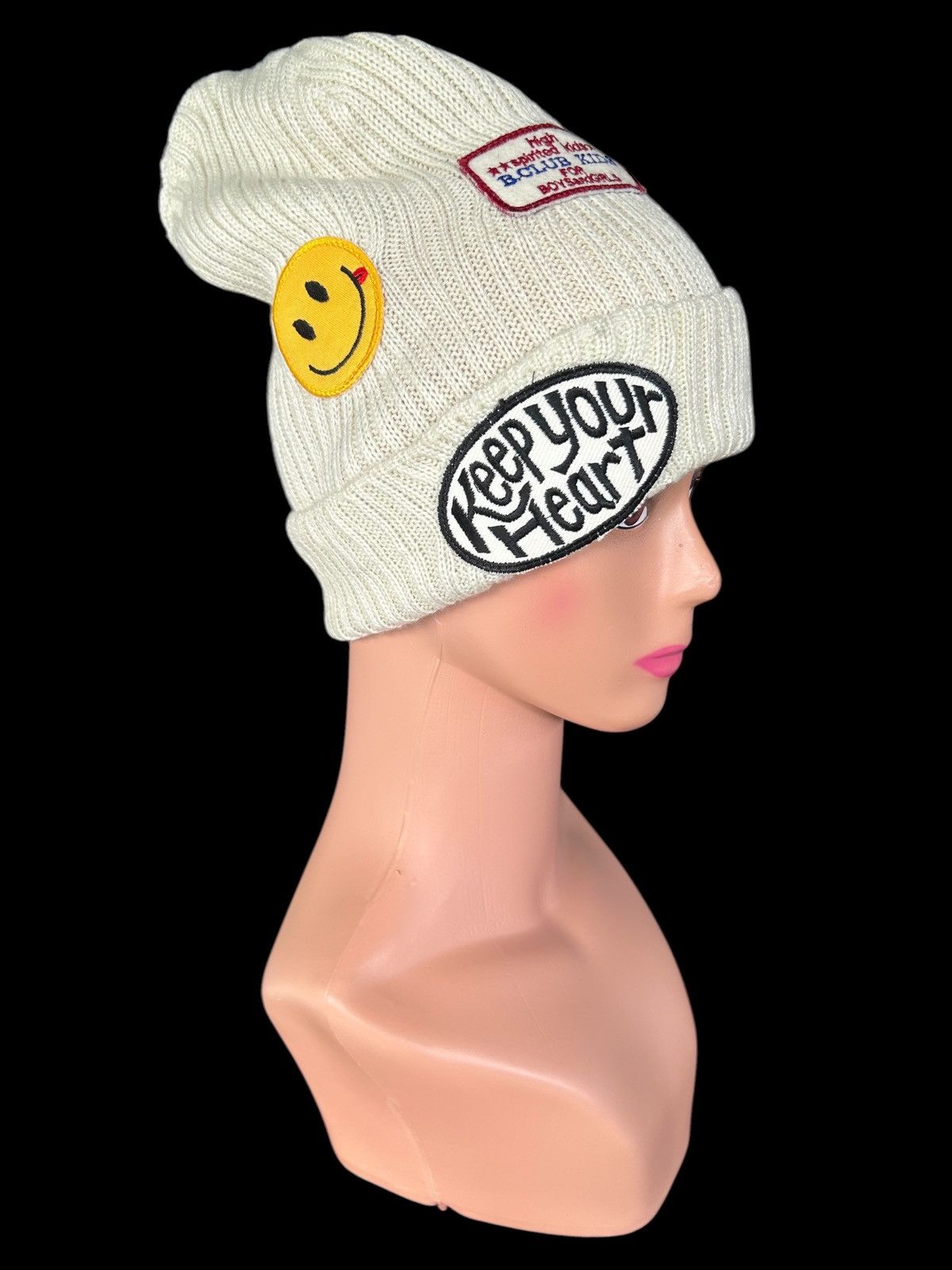 Smile Japanese Style Knitt Beanie Hats