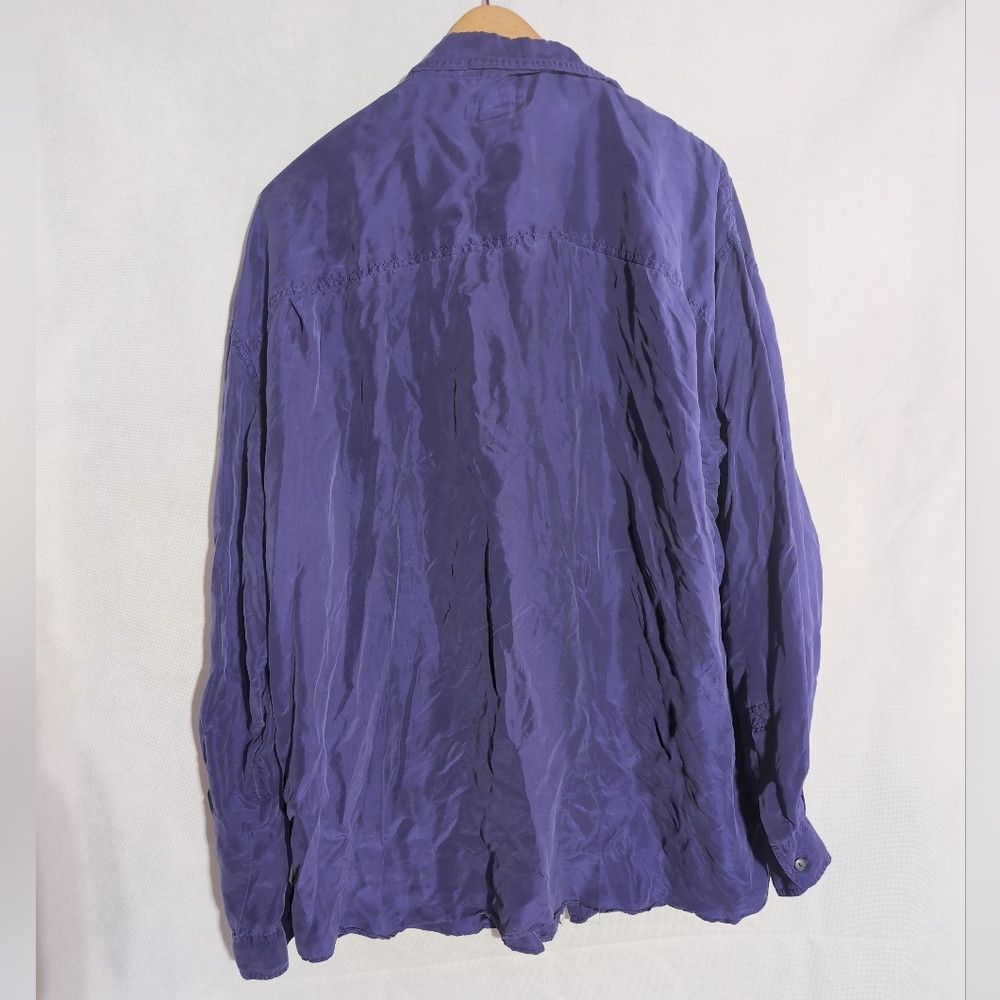 Vintage Men's Purple Silk Shirt sz L Vintage Cambridge Classics Size US L / EU 52-54 / 3 - 3 Thumbnail
