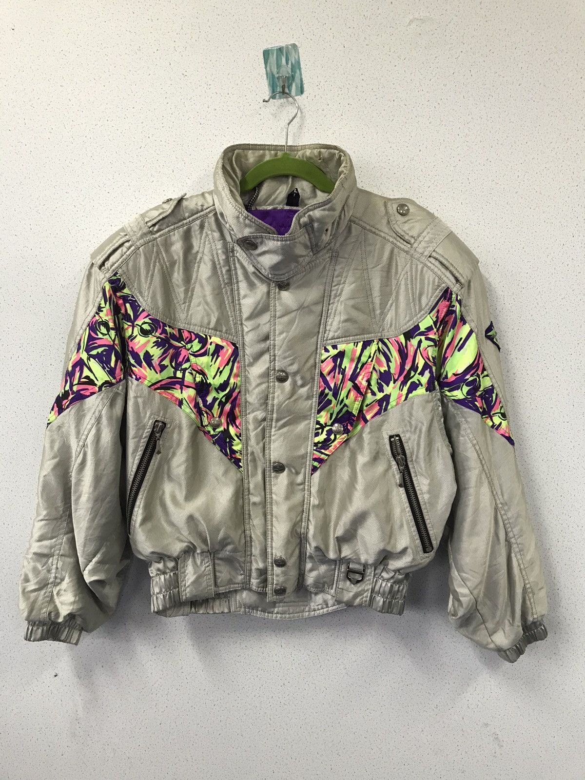 Vintage Descente Ski Jacket – Neon Graphic Panels