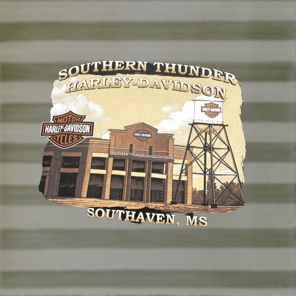 Harley Davidson Harley-Davidson T-Shirt Men M Black Solid Crew Neck Short Sleeve Graphic Print Bicycle Motorcycle Theme Southaven, MS World Size US M / EU 48-50 / 2 - 1 Thumbnail