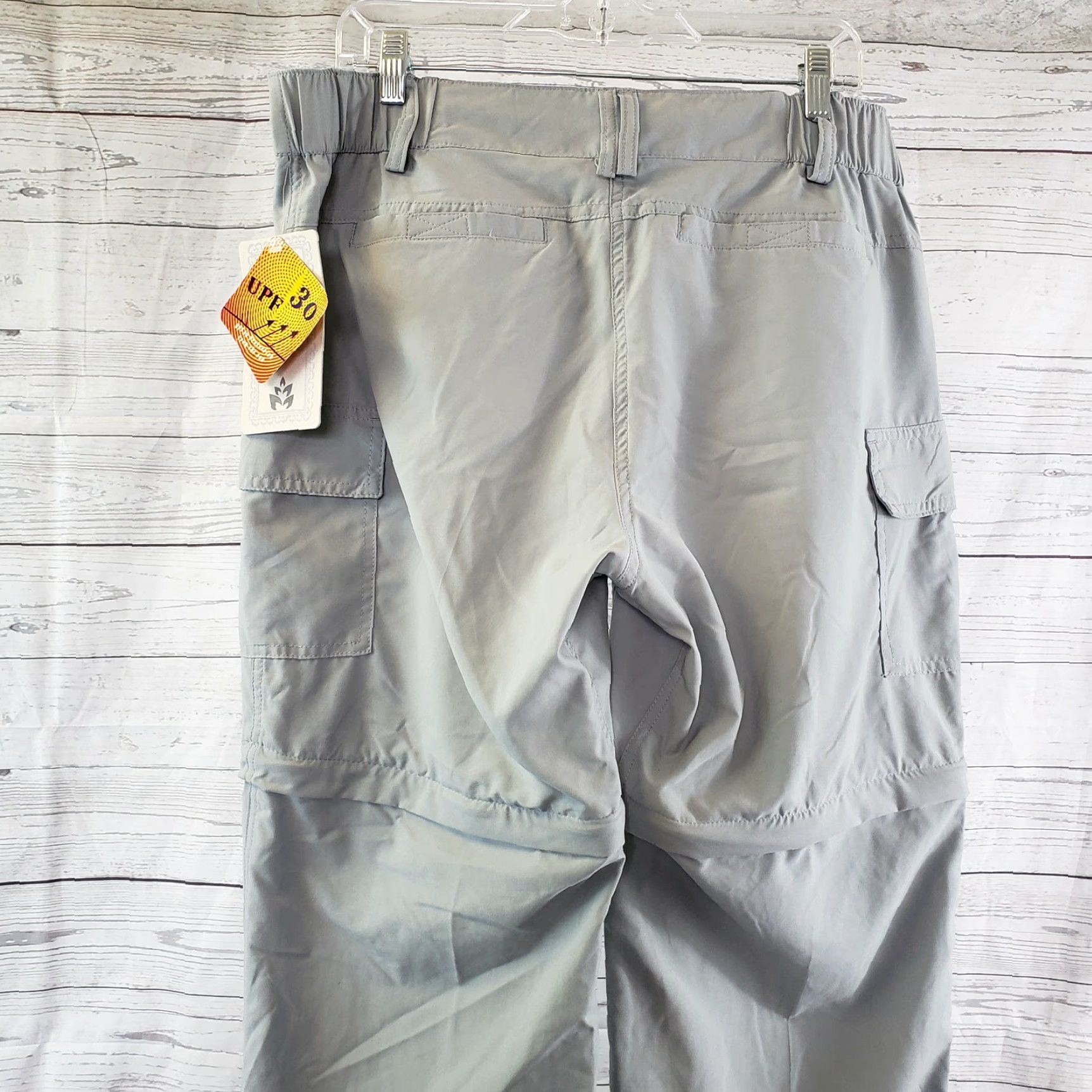 Vintage Triple Nickel Womens Convertible Pants Sz Large Gray Mid Rise Pants Size 36" / US 14 / IT 50 - 4 Thumbnail