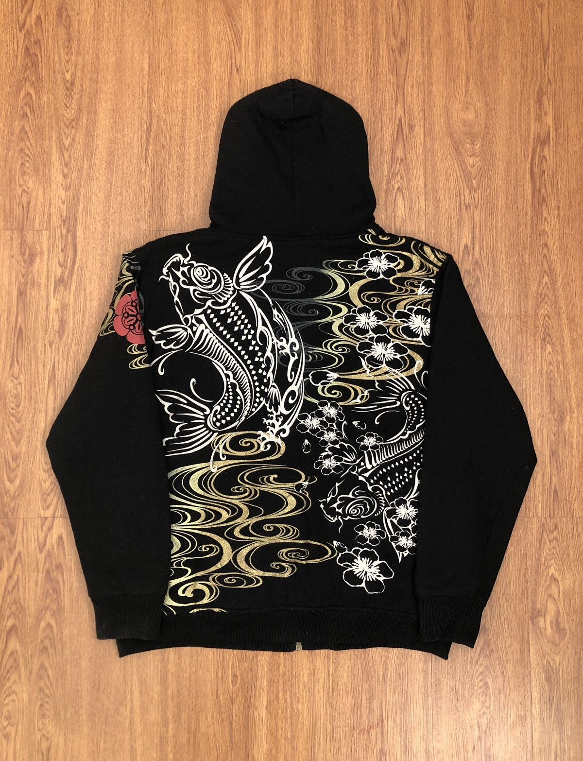 Bullet Noise × Japanese Brand Japanese tradition KOI zip hoodie Size US XL / EU 56 / 4 - 1 Thumbnail