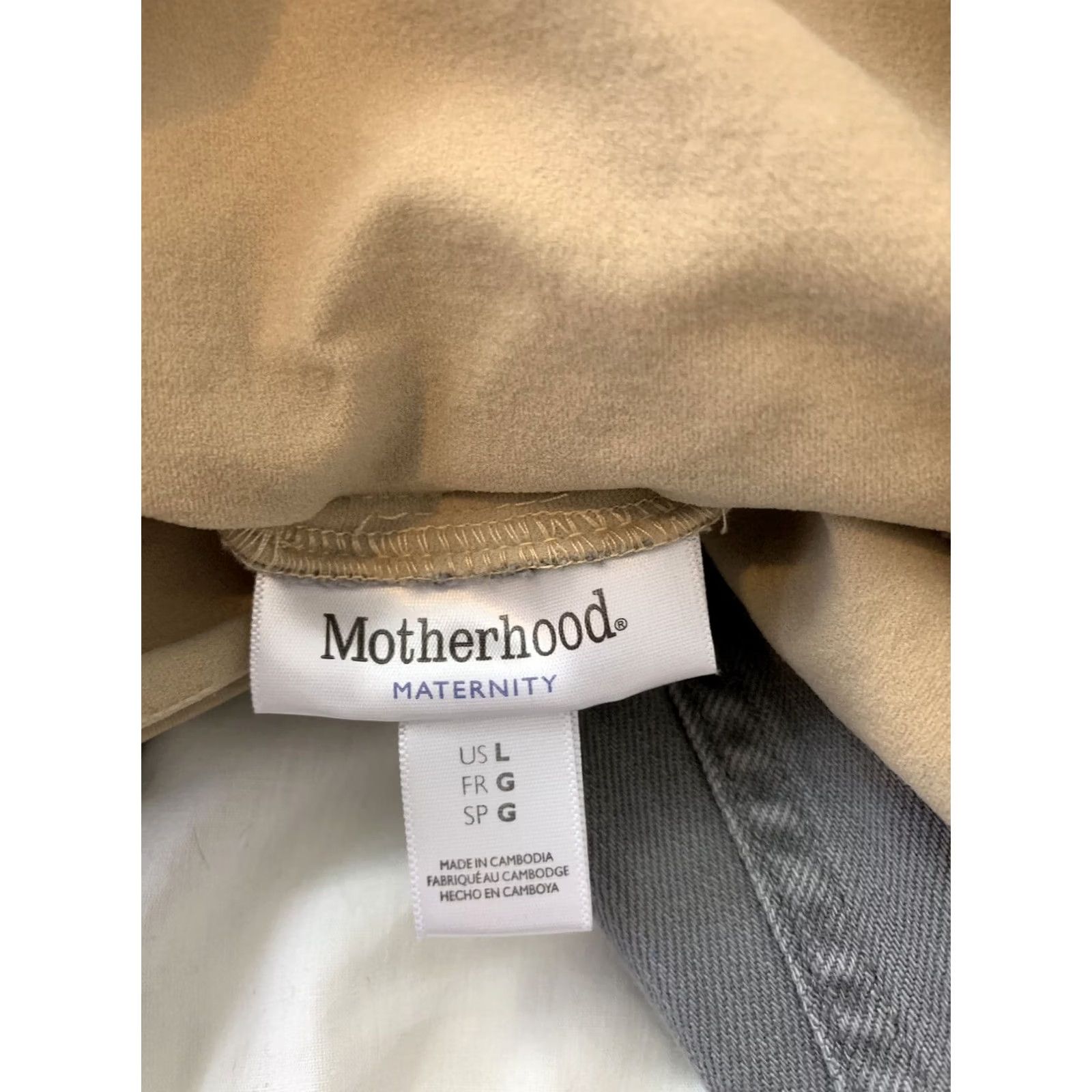Vintage MOTHERHOOD MATERNITY Cropped Gray Wash Jeans Women's L Gray Wash Jeans Cropped Womens Jeans Tight Capri Style Mens? Size 36" / US 14 / IT 50 - 2 Thumbnail