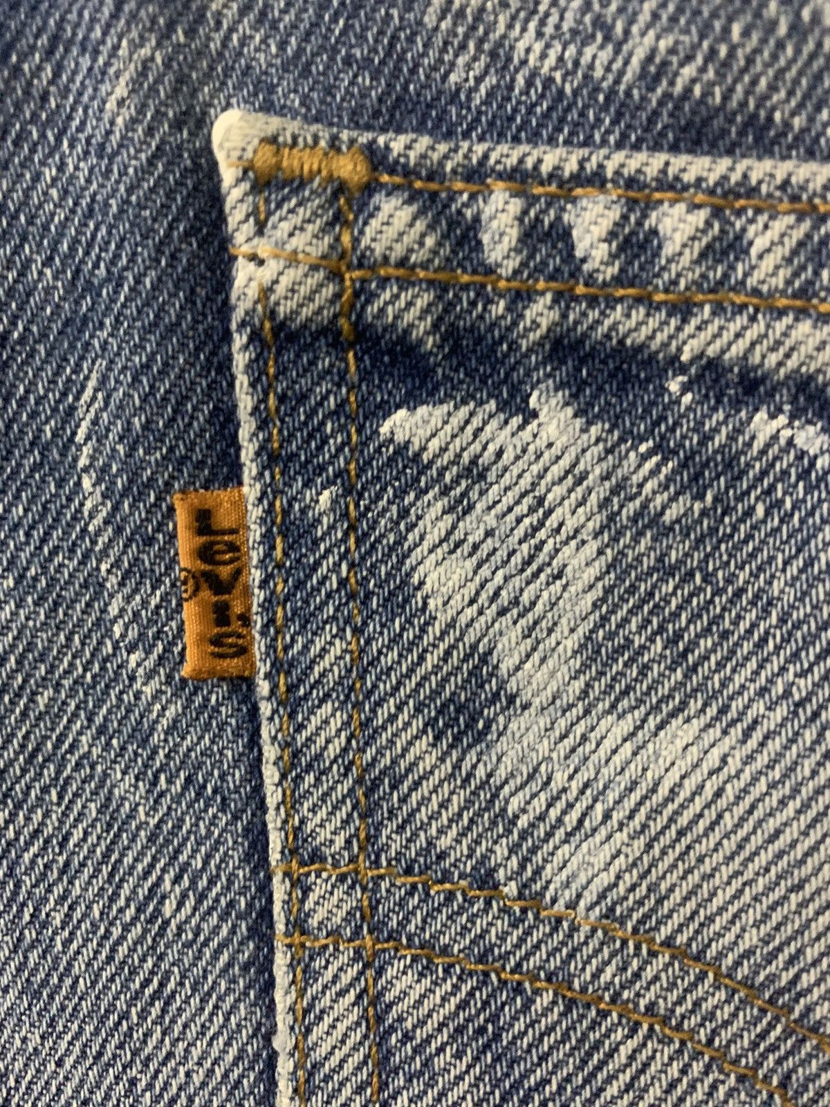 Levi's Vintage painted & dirty Levi’s Orange Tab Made In USA Size US 32 / EU 48 - 18 Thumbnail