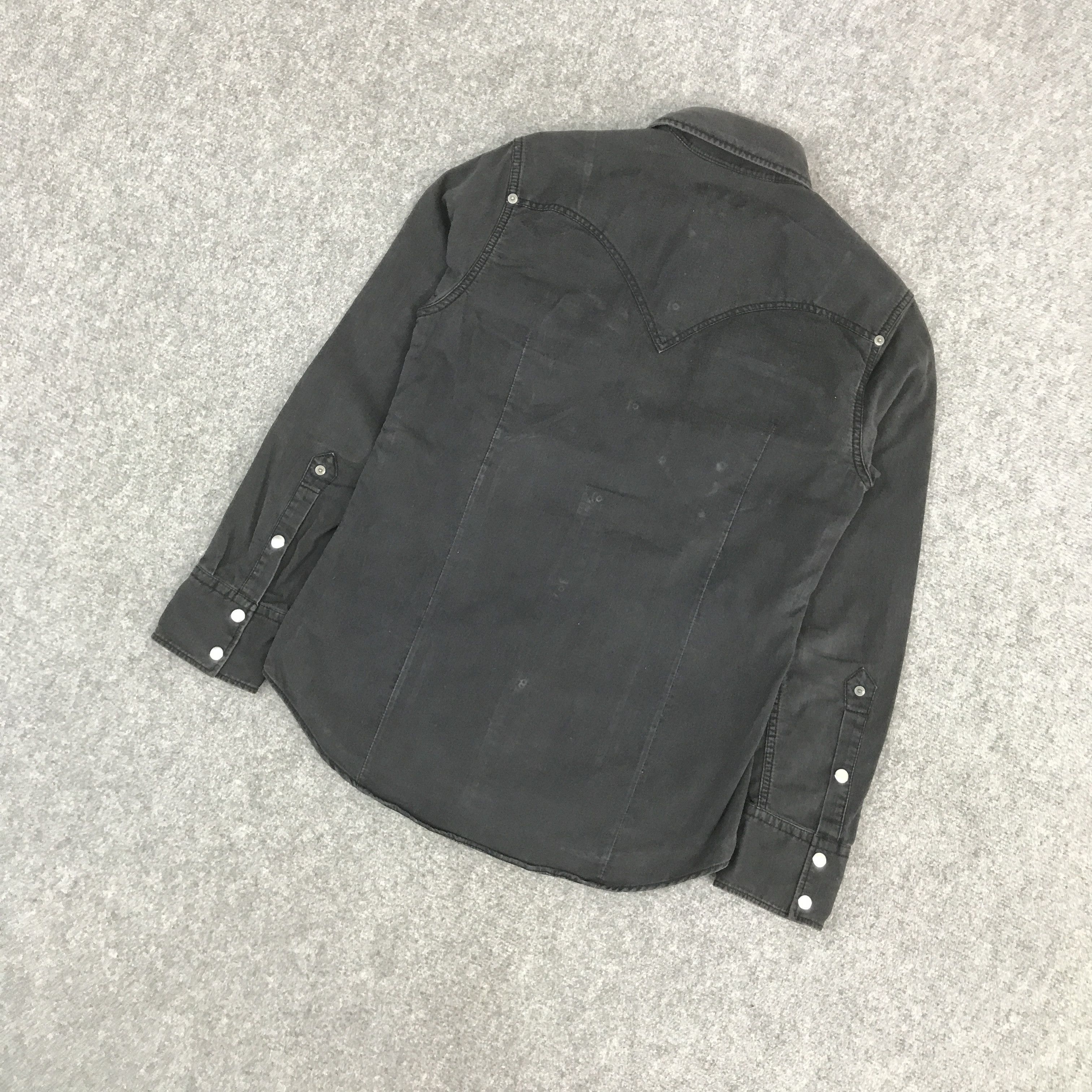 If Six Was Nine × Japanese Brand × Morgan Homme MORGAN HOMME PUNK JAPAN BLACK SANP BUTTON SHIRTS Size US M / EU 48-50 / 2 - 6 Thumbnail